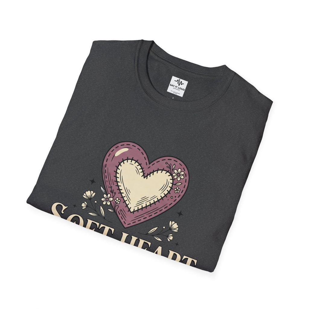 Soft Heart Strong Boundaries T-Shirt – Inspirational Heart Graphic Tee