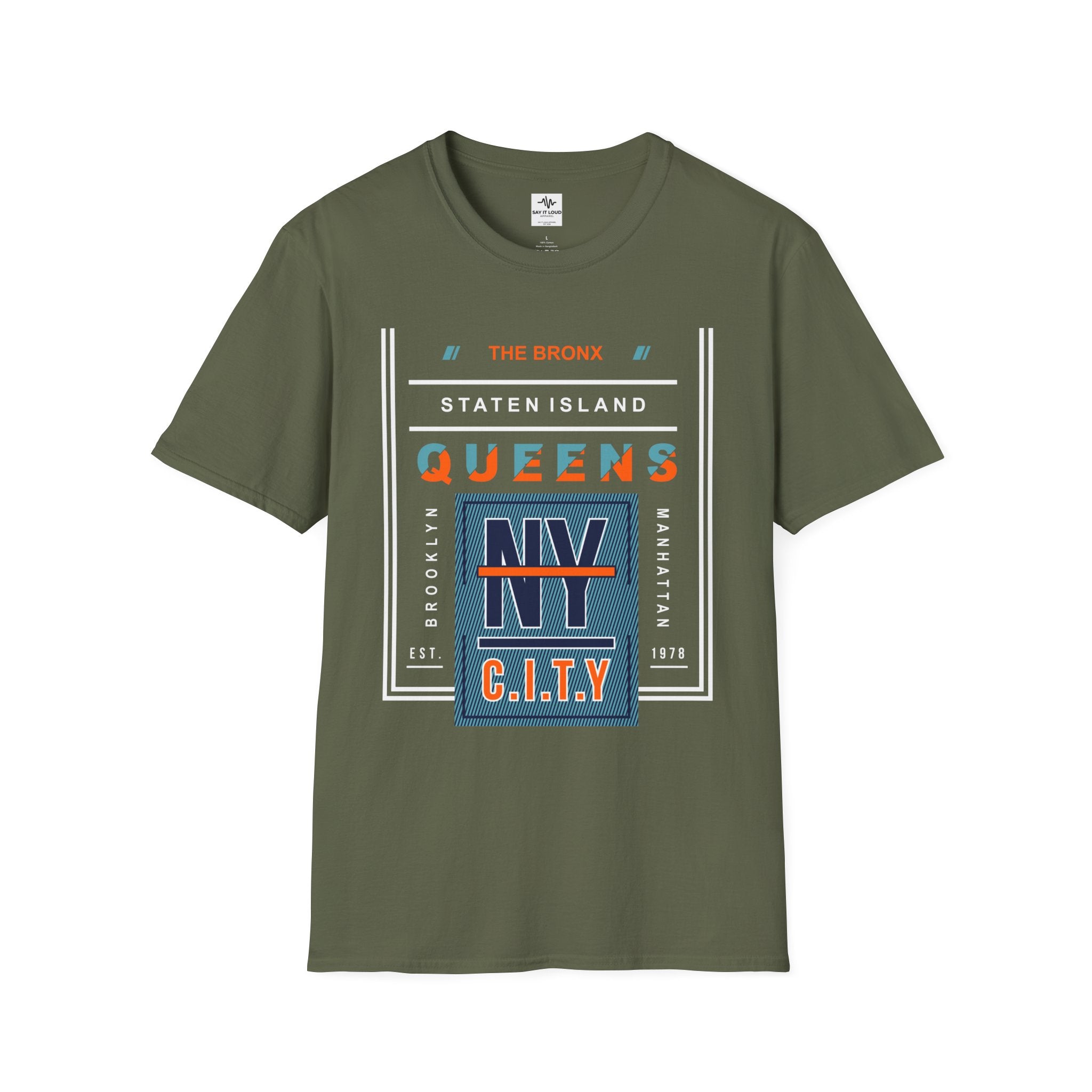Queens NY C.I.T.Y. T-Shirt — Retro Bronx/New York City Graphic Tee