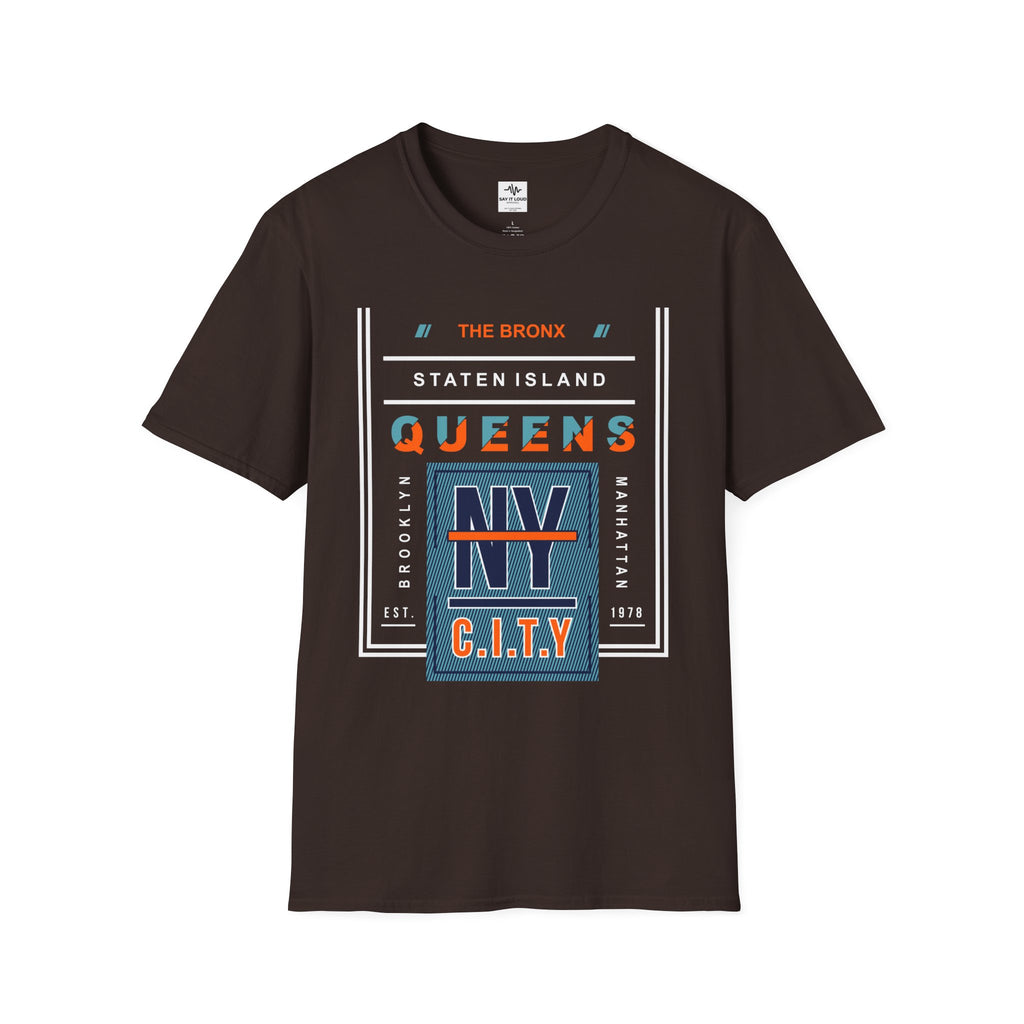 Queens NY C.I.T.Y. T-Shirt — Retro Bronx/New York City Graphic Tee