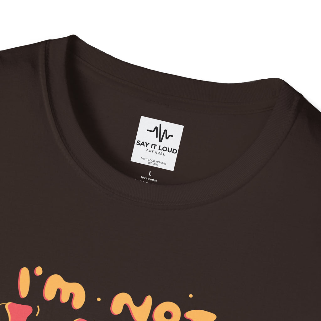 Energy Saving Mode T-Shirt — "I'm Not Lazy" Graphic Tee