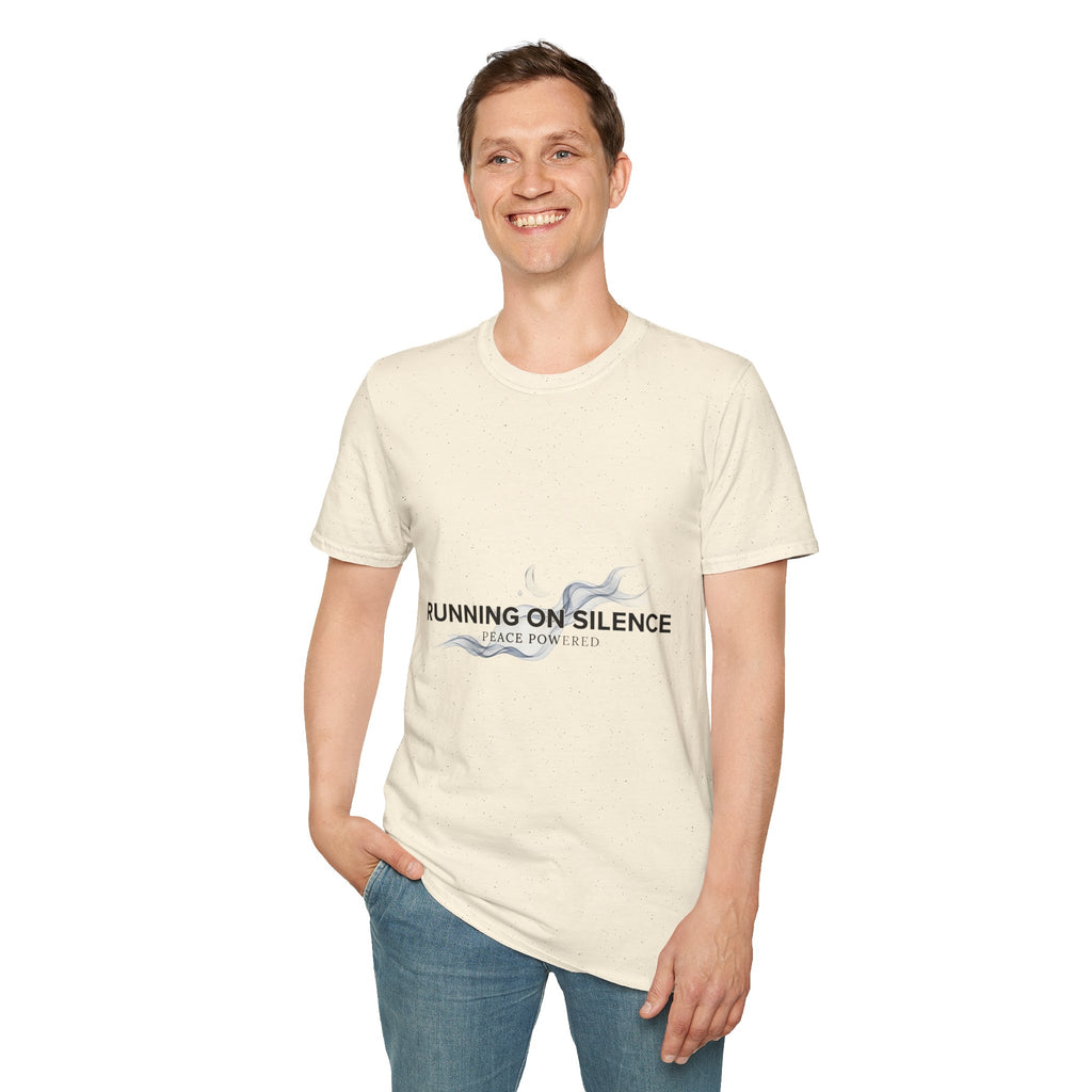 🤫Running on Silence Tee – Minimal Mood Statement Shirt