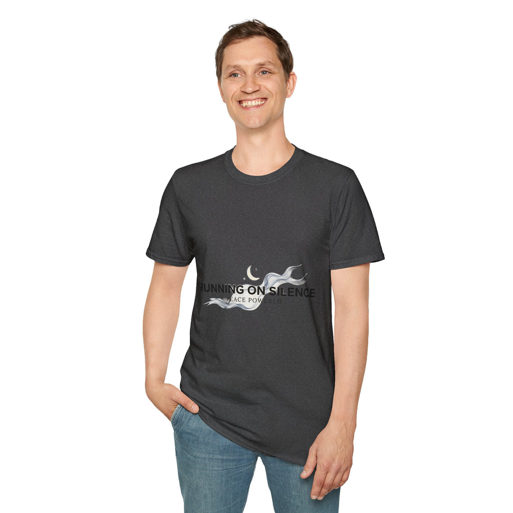 🤫Running on Silence Tee – Minimal Mood Statement Shirt