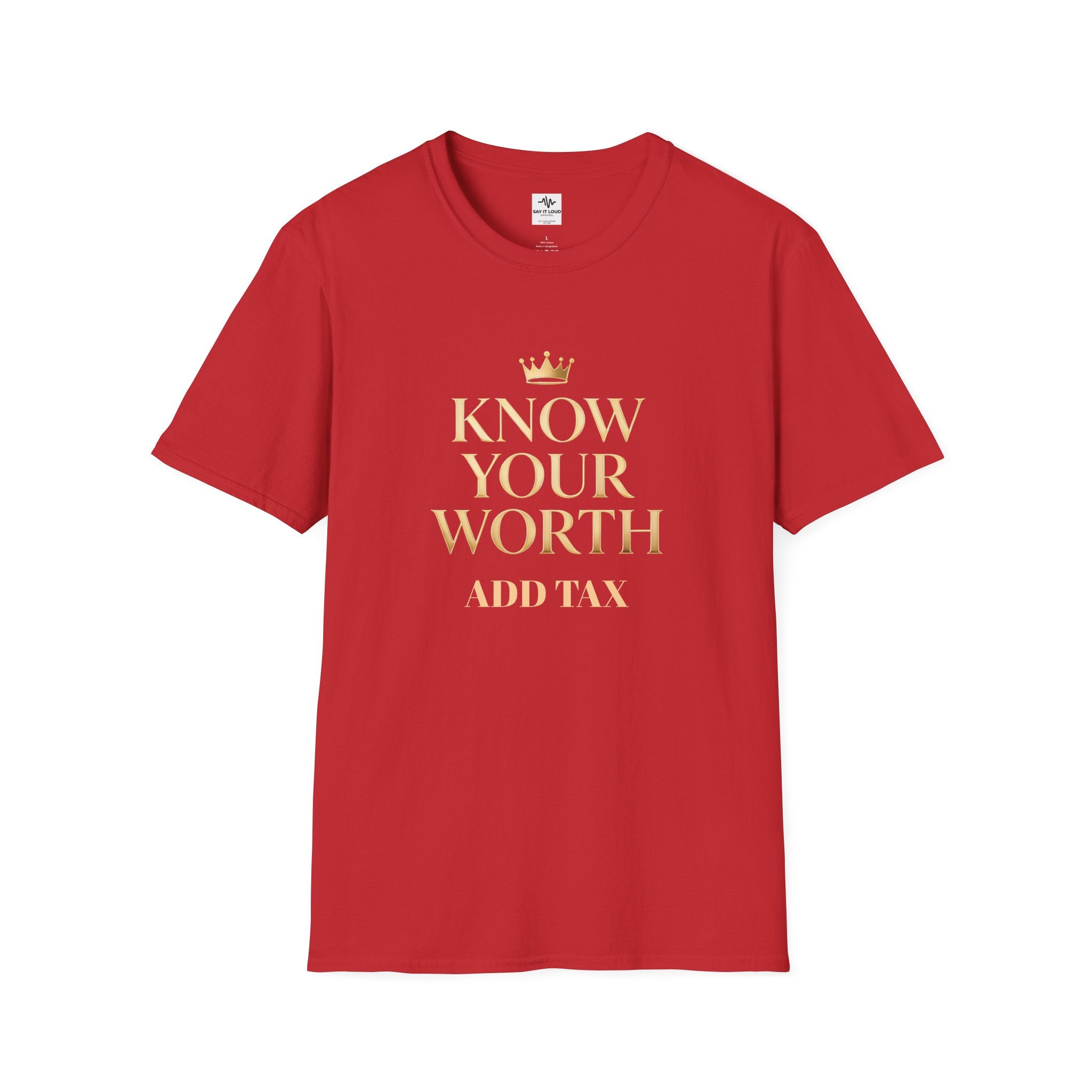 Know Your Worth Tee – Confidence Statement Shirt