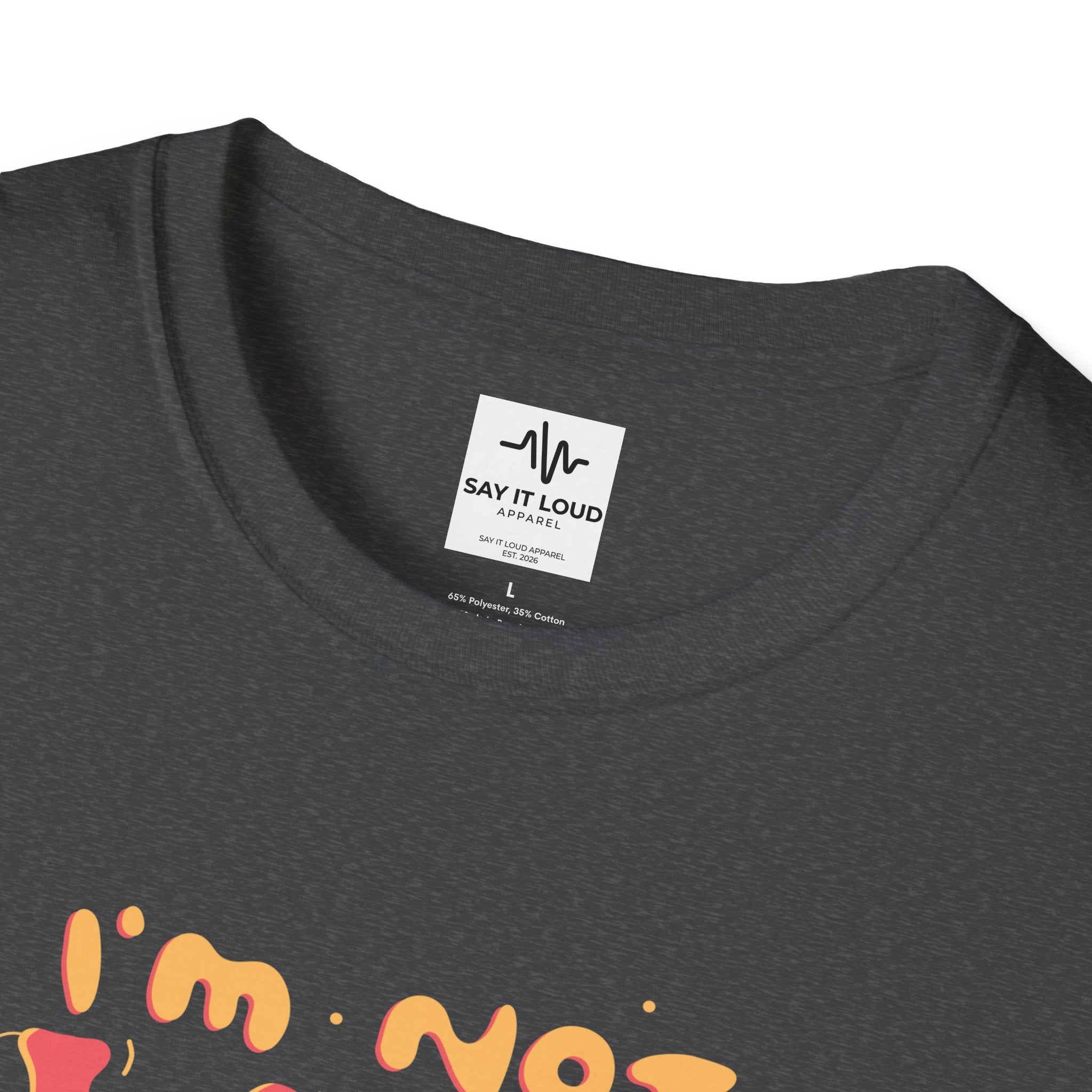 Energy Saving Mode T-Shirt — "I'm Not Lazy" Graphic Tee
