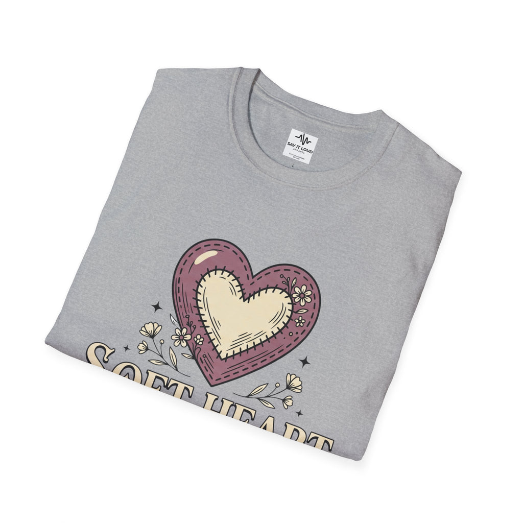 Soft Heart Strong Boundaries T-Shirt – Inspirational Heart Graphic Tee