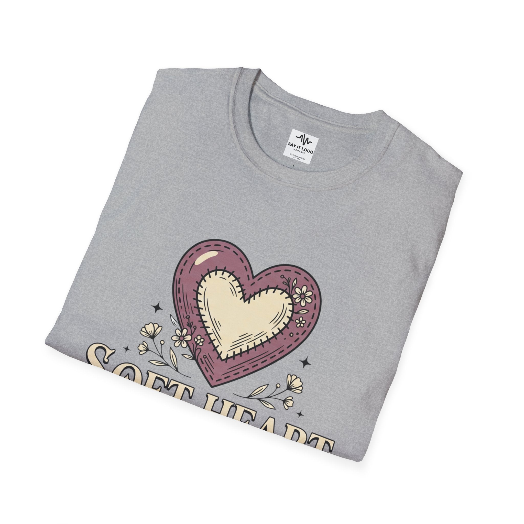 Soft Heart Strong Boundaries T-Shirt – Inspirational Heart Graphic Tee