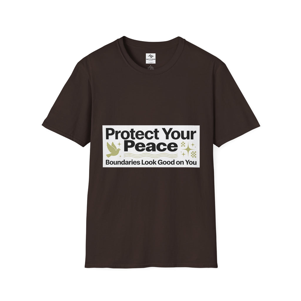 Protect Your Peace T-Shirt — "Boundaries Look Good on You" Inspirational Tee