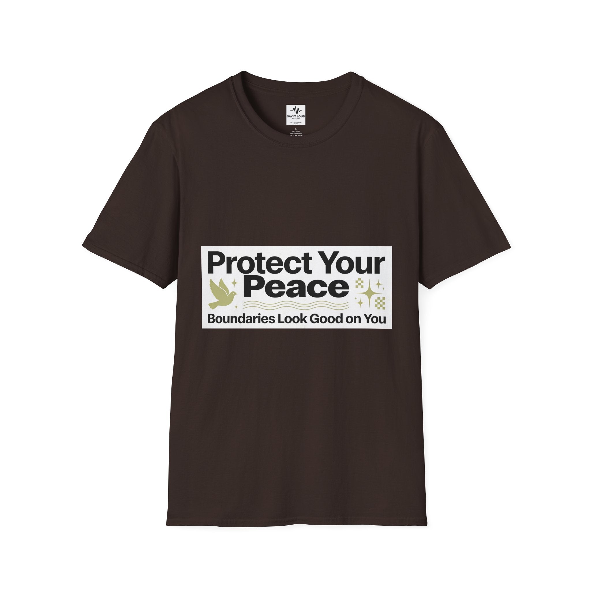 Protect Your Peace T-Shirt — "Boundaries Look Good on You" Inspirational Tee