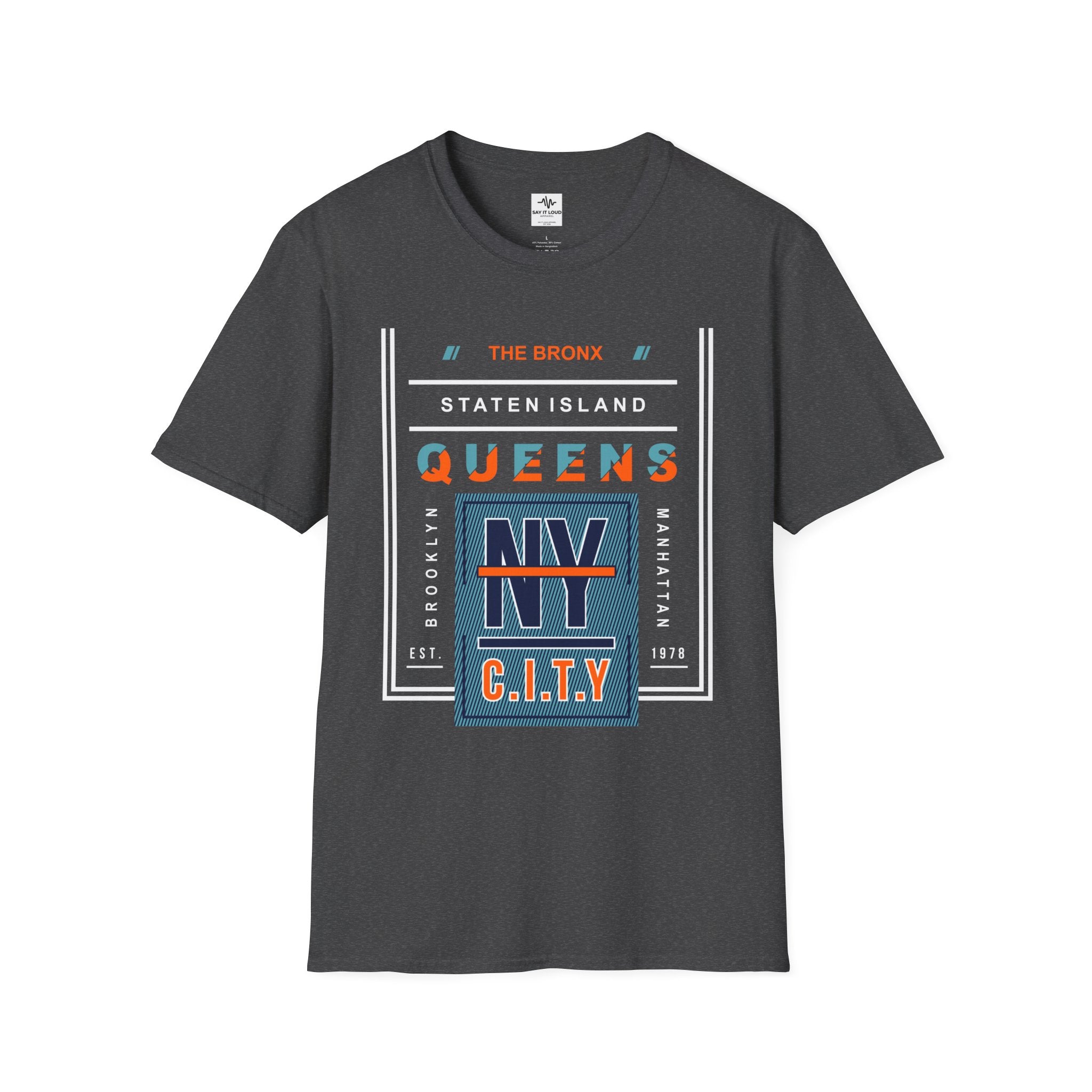 Queens NY C.I.T.Y. T-Shirt — Retro Bronx/New York City Graphic Tee