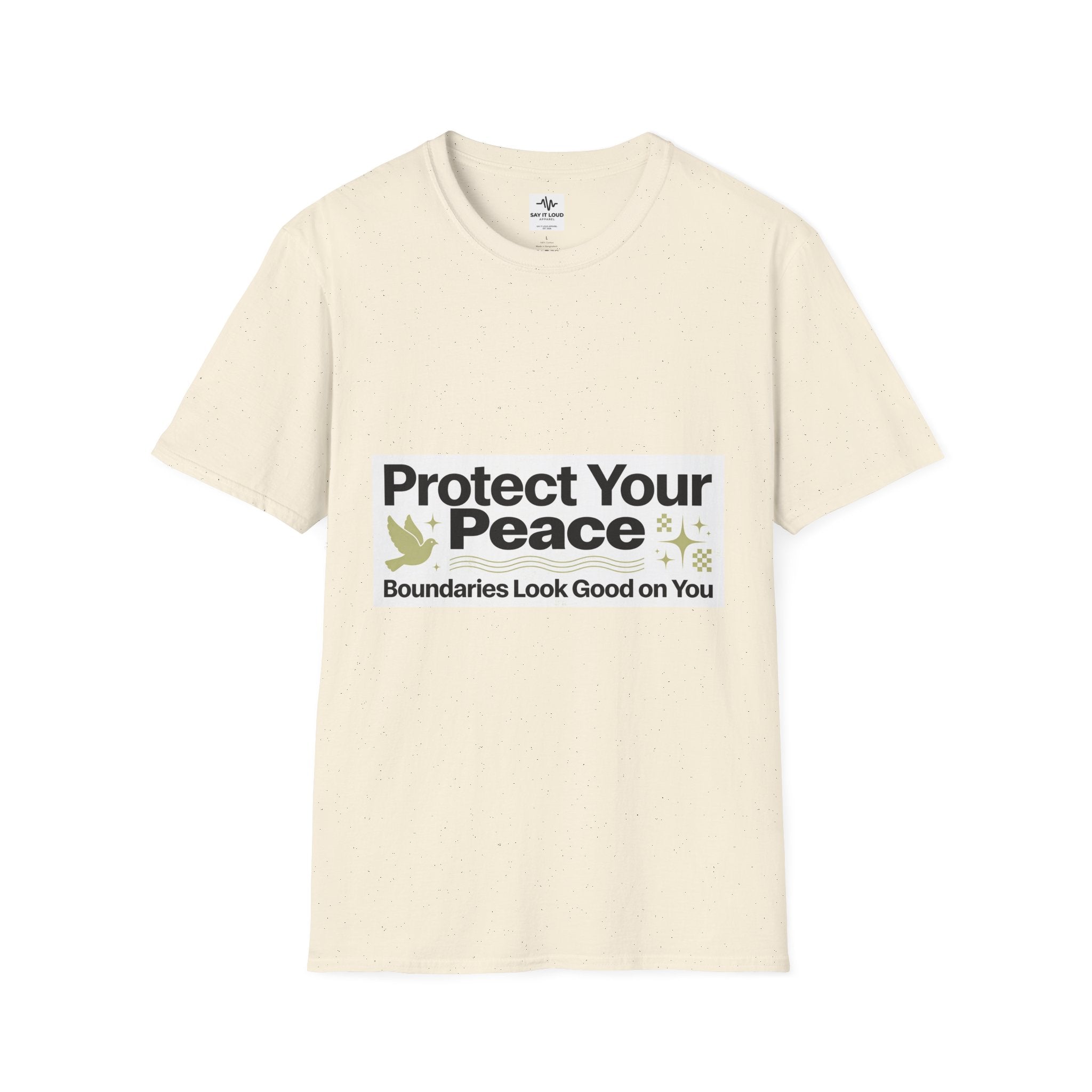 Protect Your Peace T-Shirt — "Boundaries Look Good on You" Inspirational Tee
