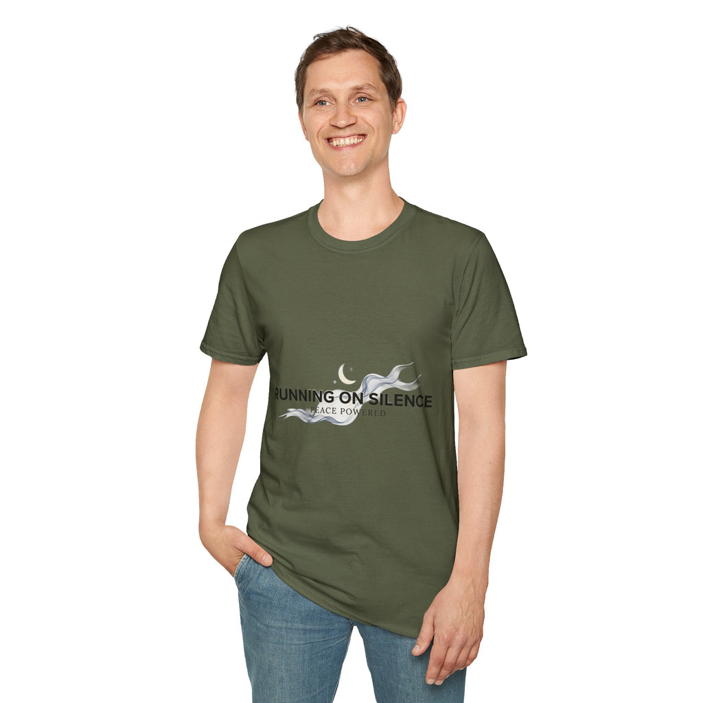 🤫Running on Silence Tee – Minimal Mood Statement Shirt