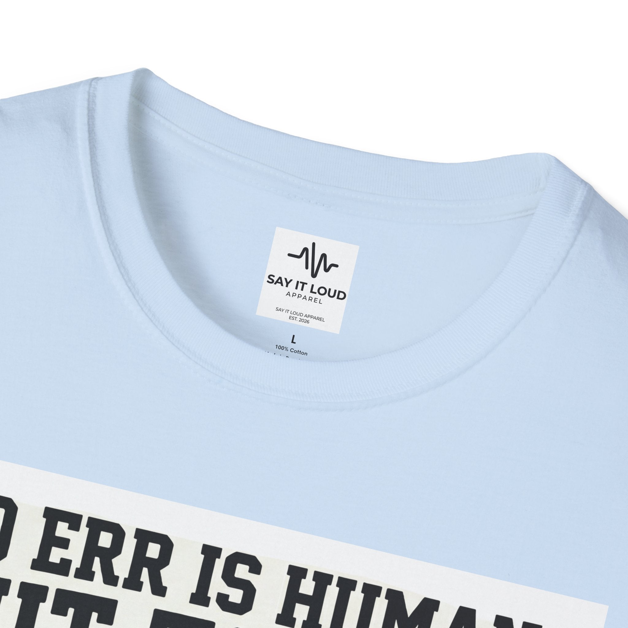 Pirate Skull T-Shirt — "To Err is Human But to Arr Is Pirate" Graphic Tee