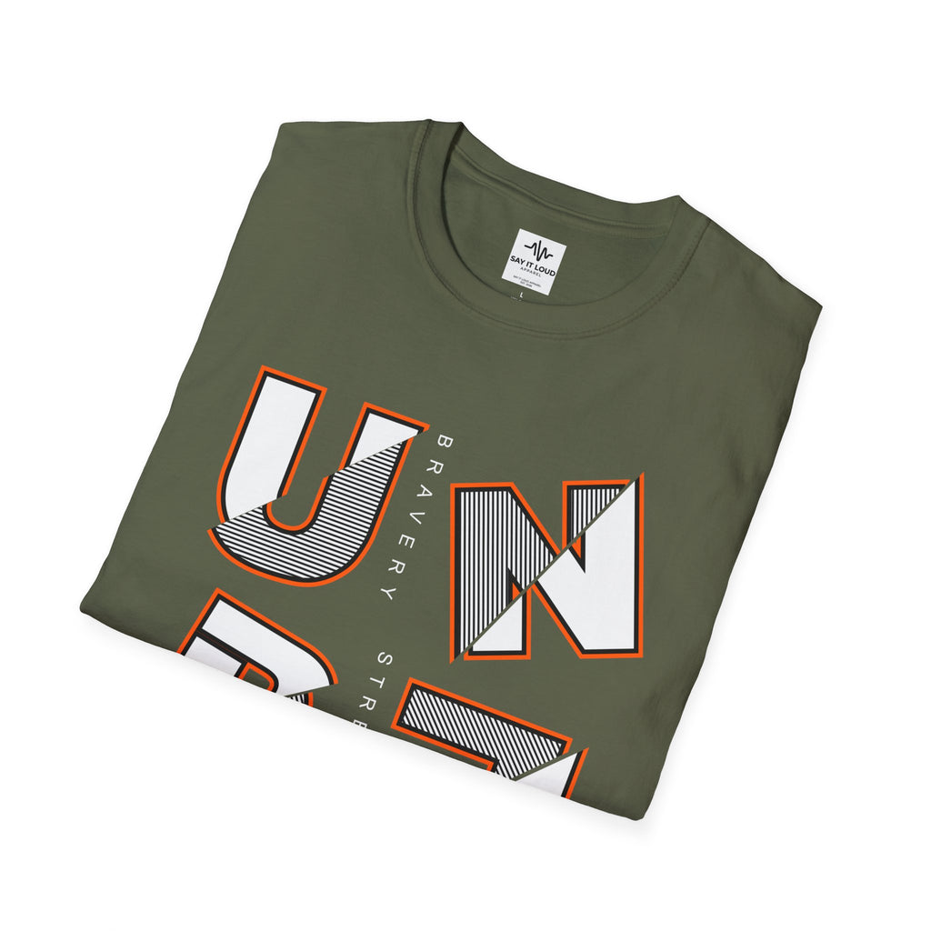 UNBEATABLE T-Shirt — Bold Block Letter Graphic Tee ("UNBEATABLE")