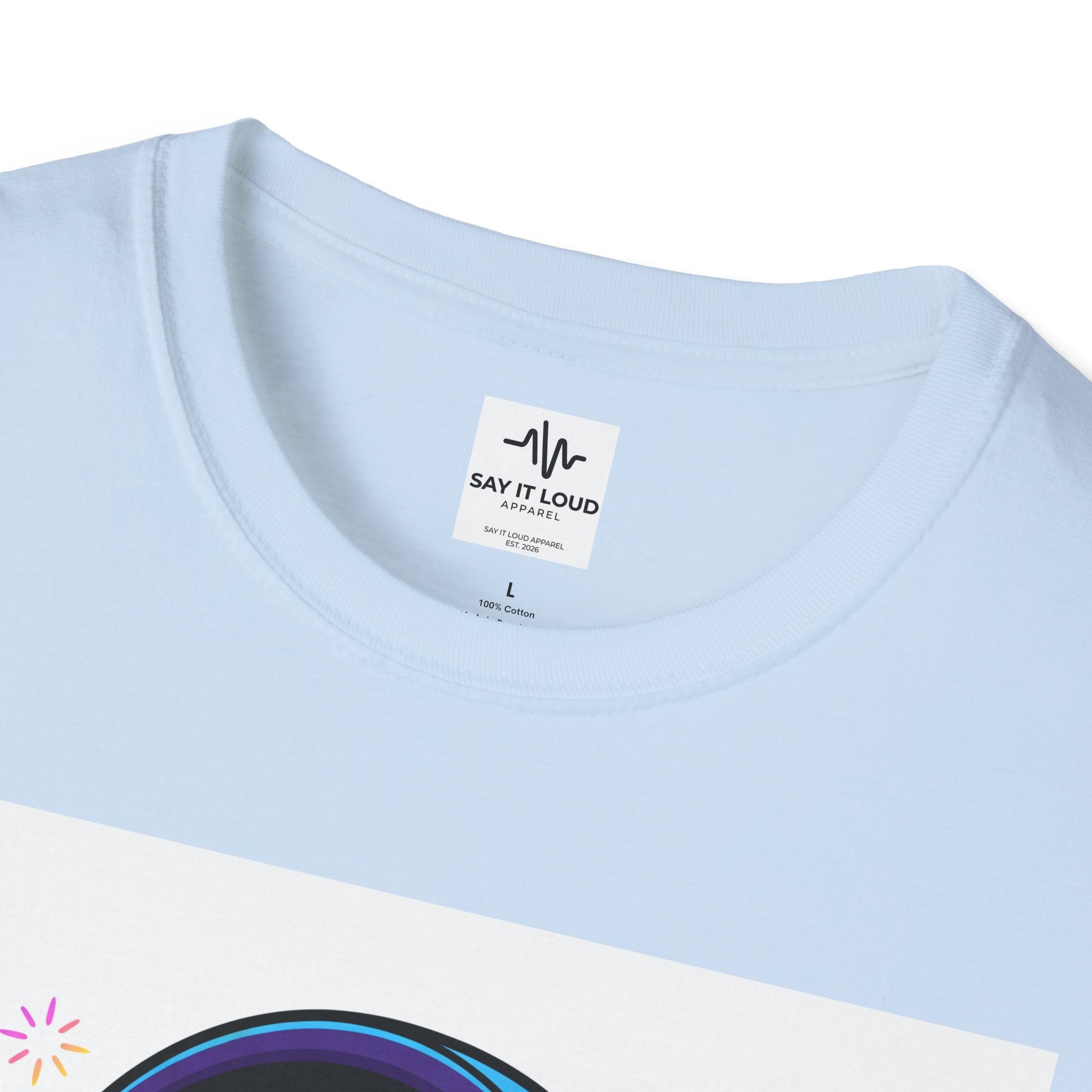 Music On World Off T-Shirt — "Tune in. Zone out." Headphones Graphic Tee
