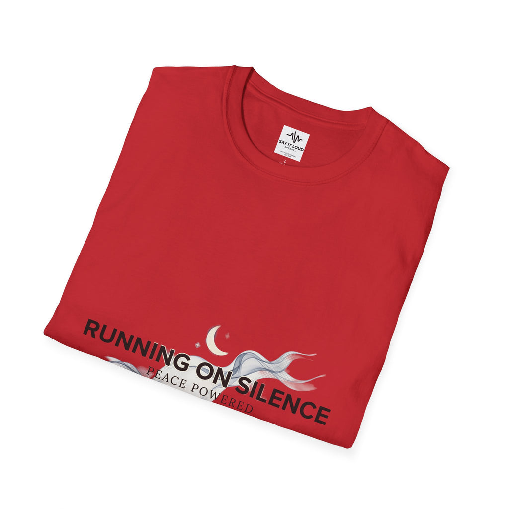 🤫Running on Silence Tee – Minimal Mood Statement Shirt