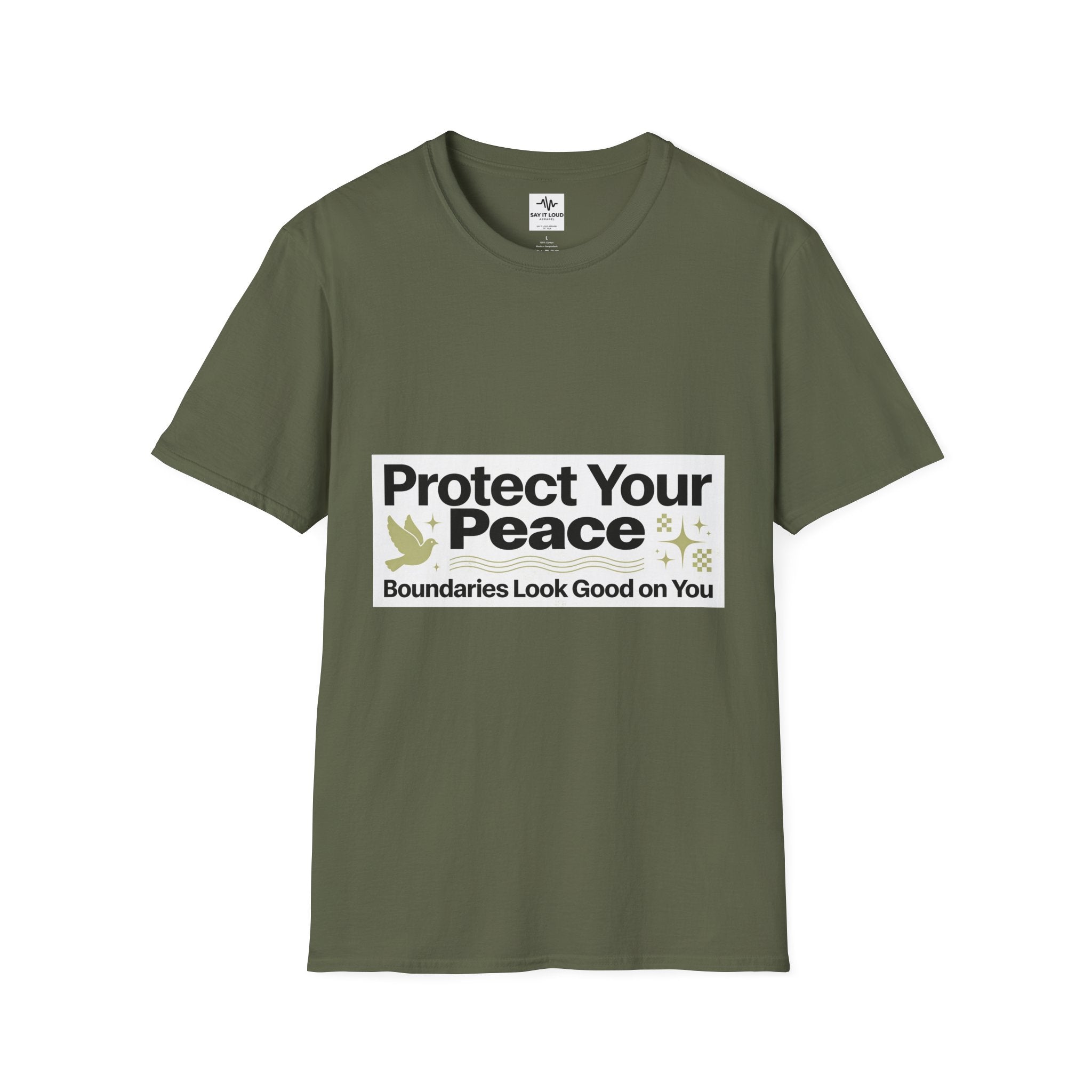 Protect Your Peace T-Shirt — "Boundaries Look Good on You" Inspirational Tee