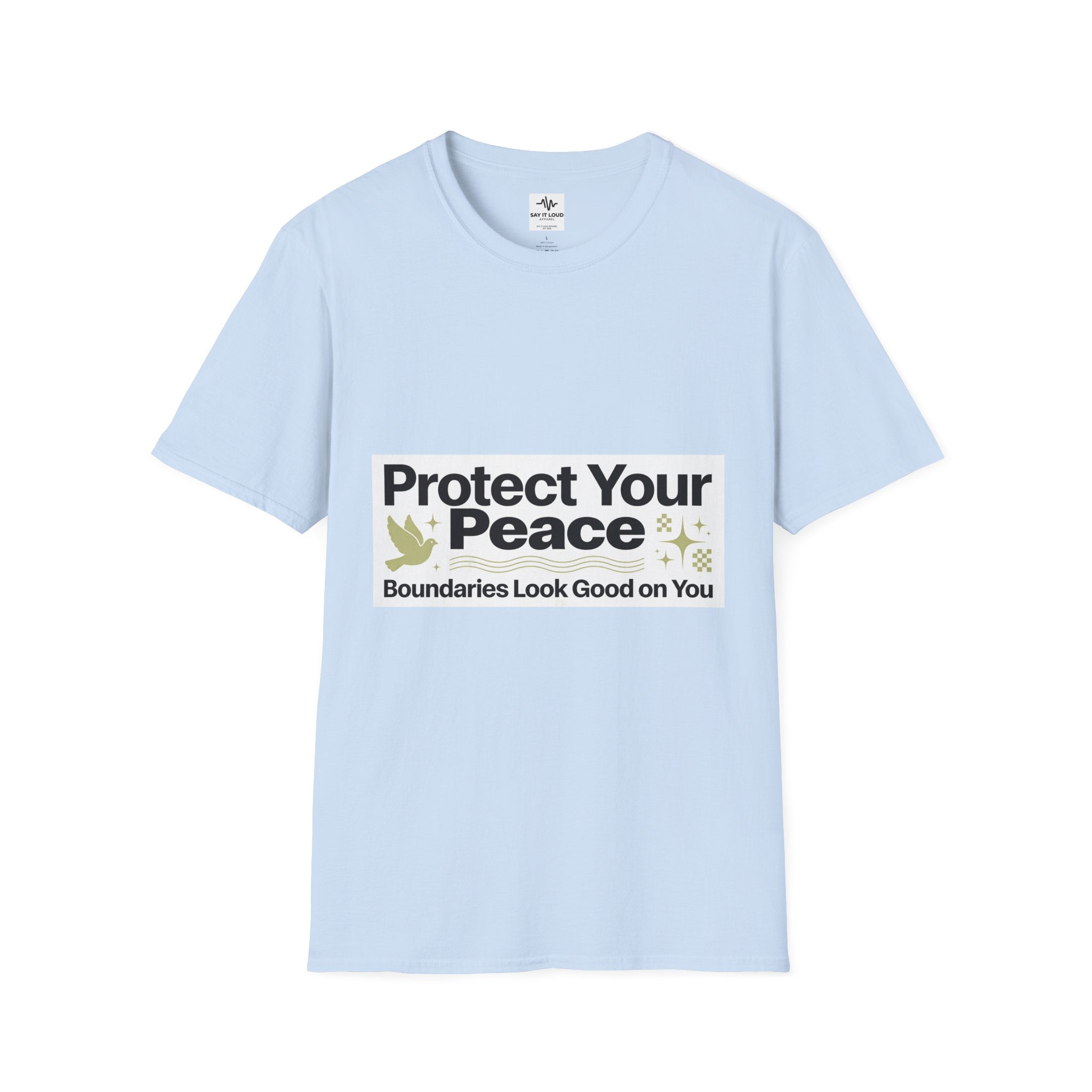 Protect Your Peace T-Shirt — "Boundaries Look Good on You" Inspirational Tee