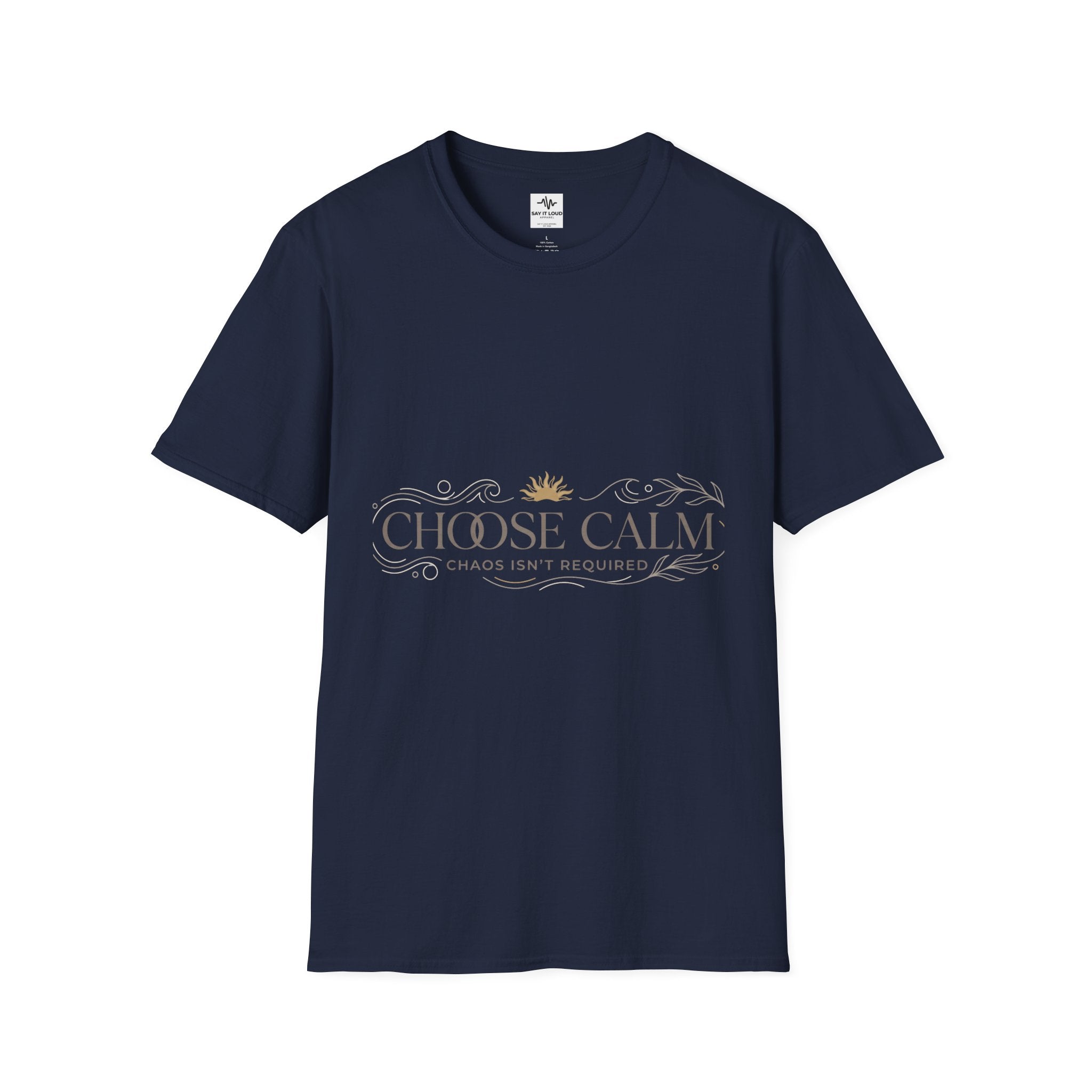 Choose Calm T-Shirt – Inspirational 'Choose Calm' Graphic Tee for Mindfulness & Relaxation