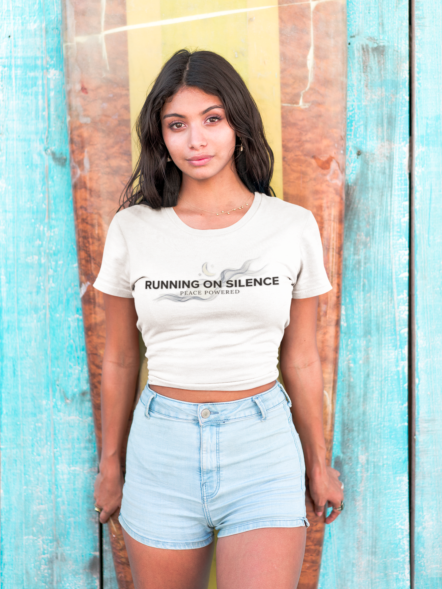 🤫Running on Silence Tee – Minimal Mood Statement Shirt