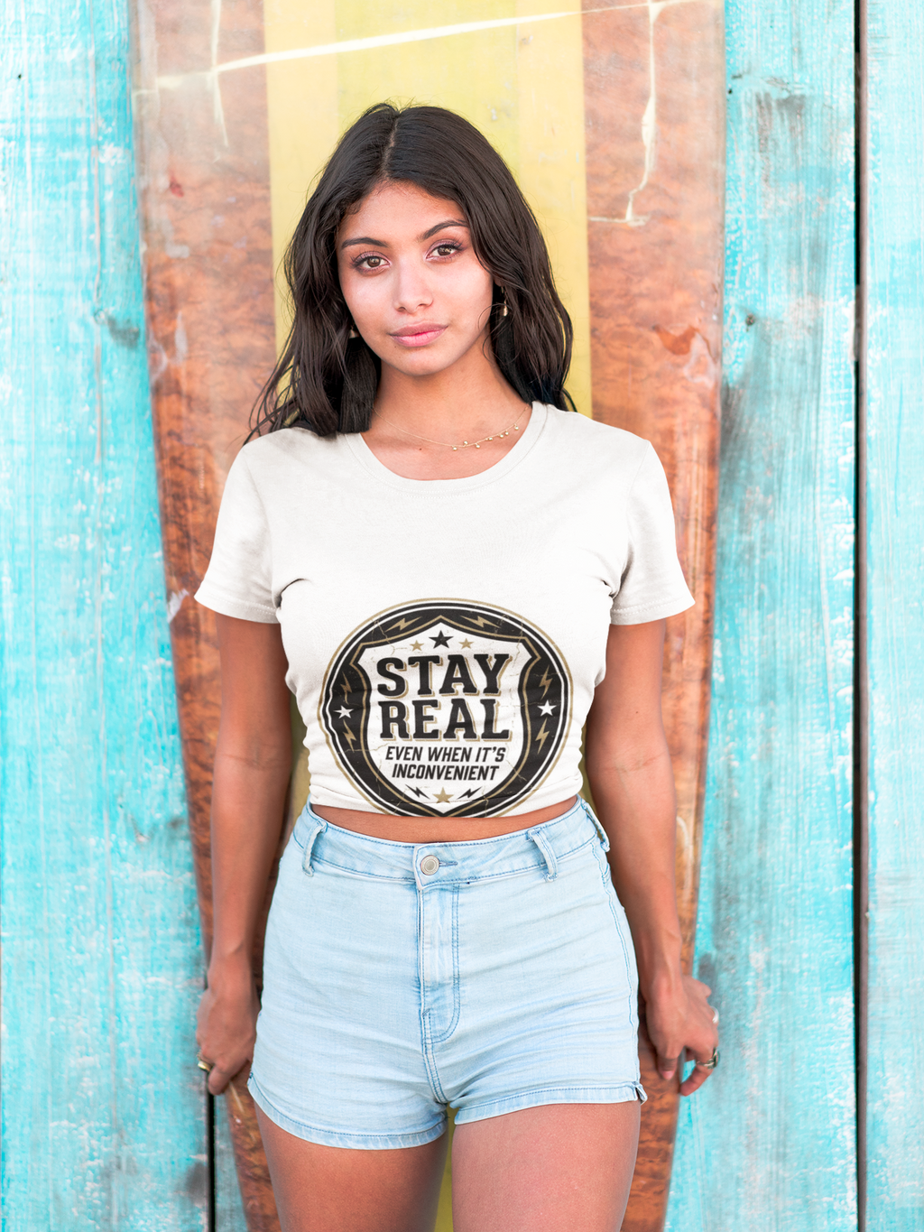 Stay Real Tee – Authenticity Statement Shirt