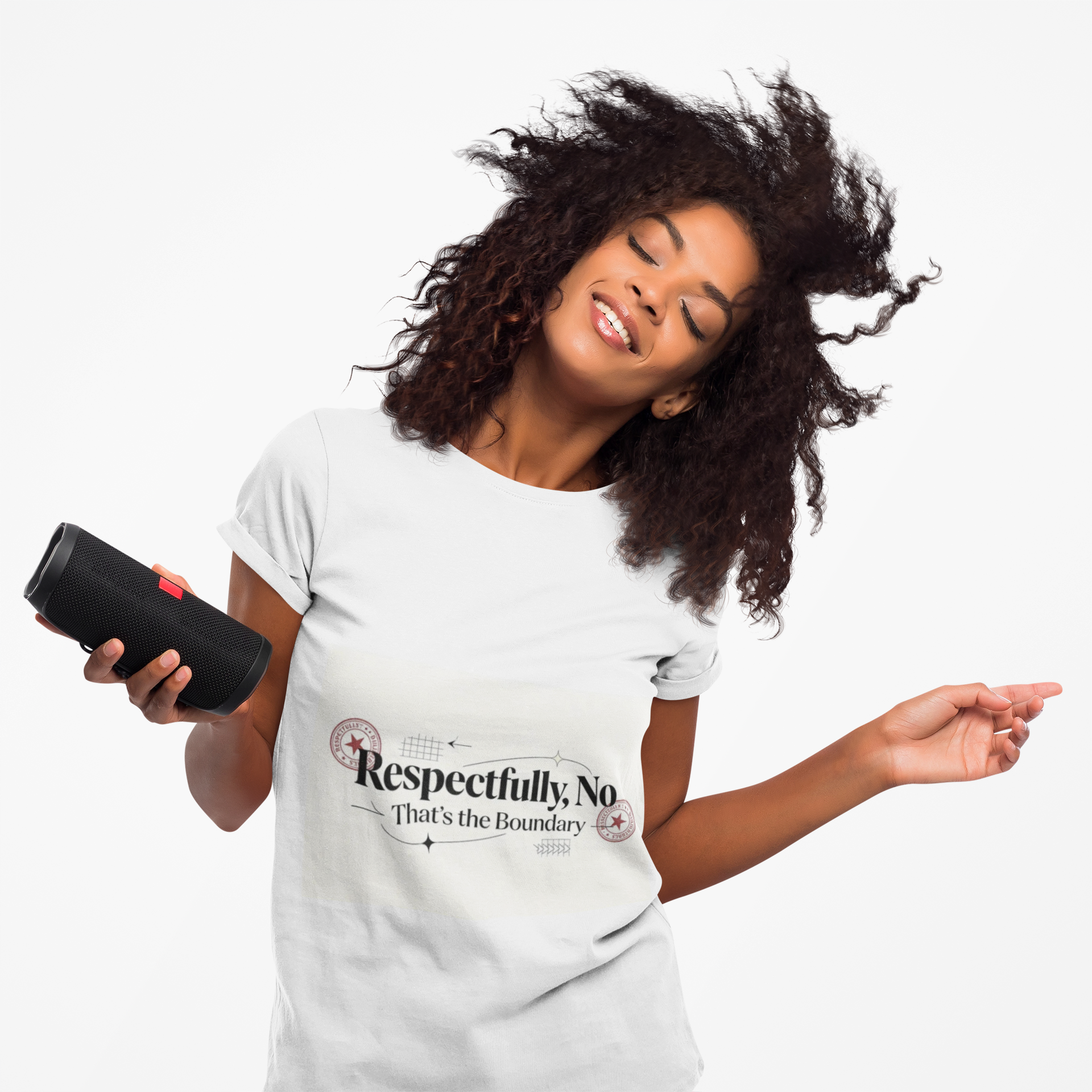 Respectfully, No T-Shirt — “That’s the Boundary” Graphic Tee