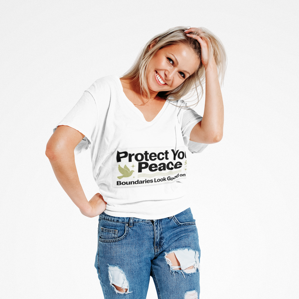 Protect Your Peace T-Shirt — "Boundaries Look Good on You" Inspirational Tee