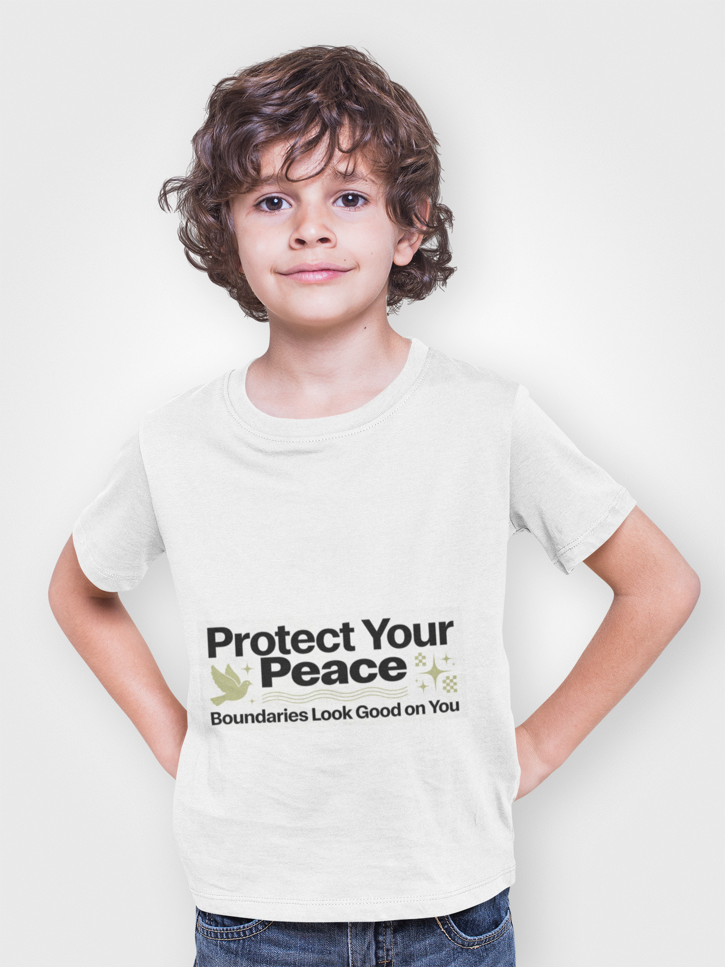 Protect Your Peace T-Shirt — "Boundaries Look Good on You" Inspirational Tee