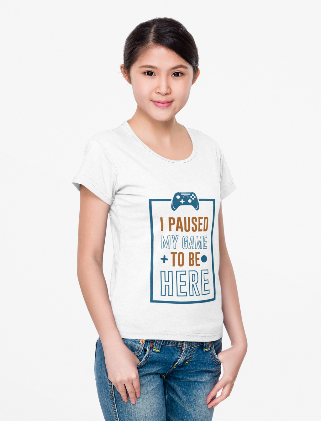 T-Shirt — "I Paused My Game to Be Here" Gamer Tee