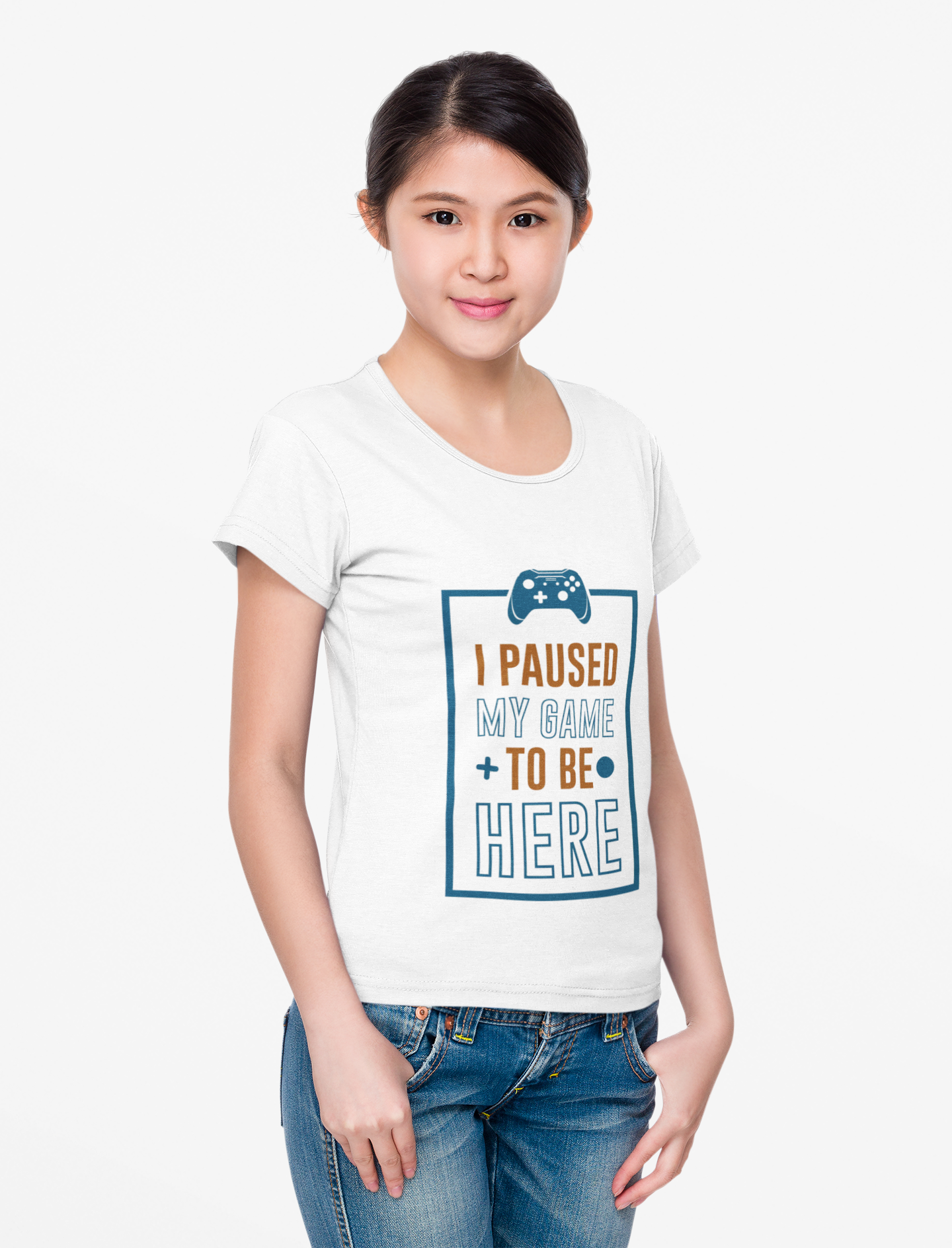T-Shirt — "I Paused My Game to Be Here" Gamer Tee