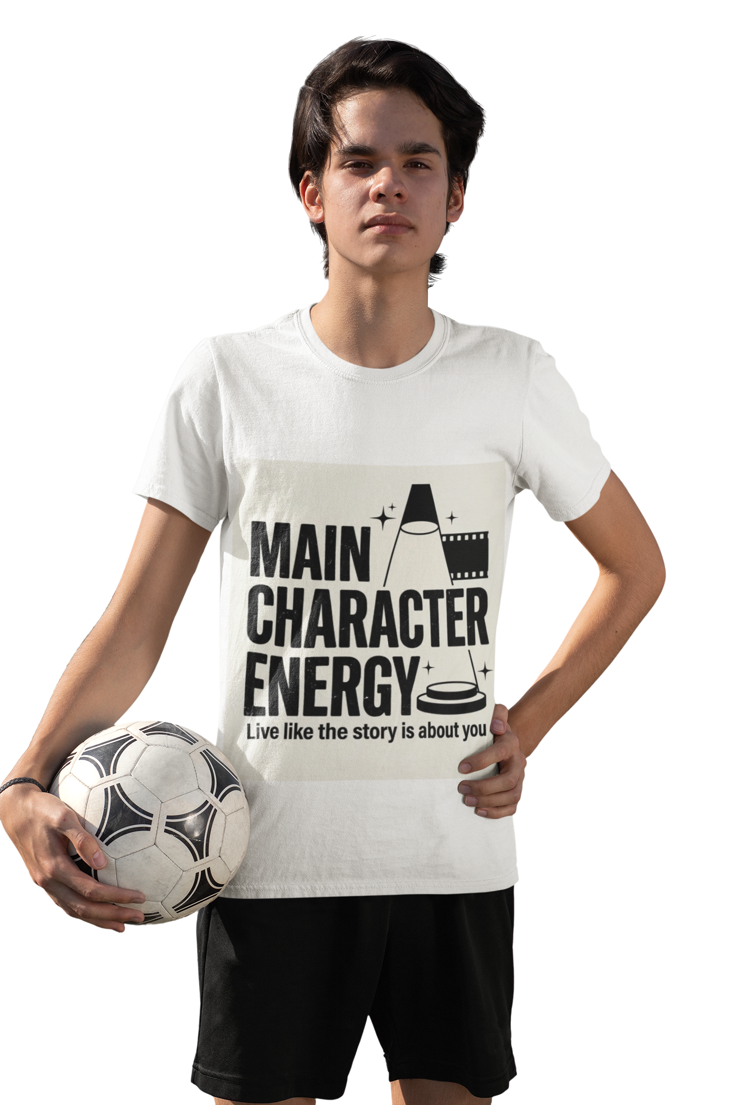 Main Character Energy T-Shirt — "Live Like The Story Is About You" Graphic Tee