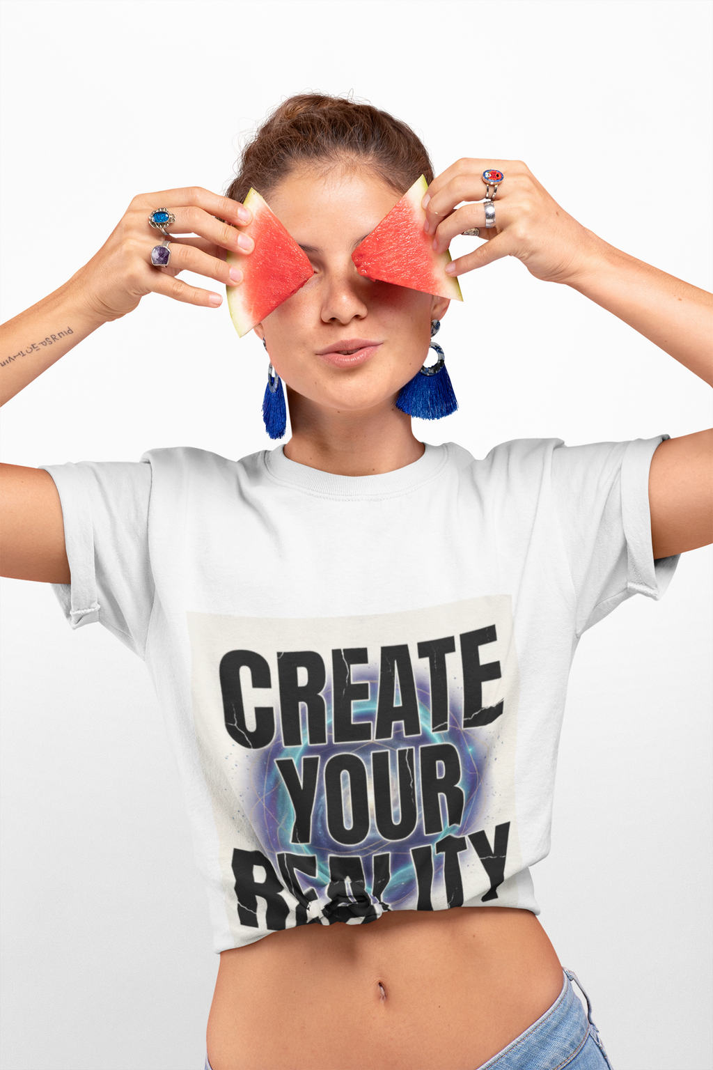 Create Your Reality T-Shirt — Inspirational Graphic Tee ("No algorithm decides your future")