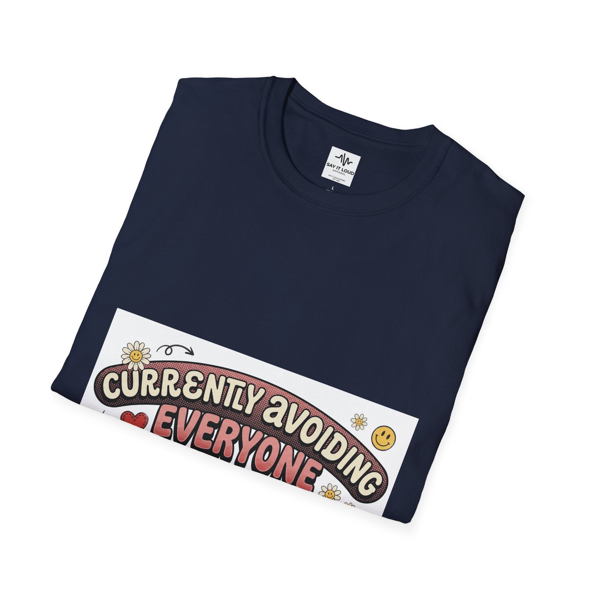 T-Shirt — "Currently Avoiding Everyone" Healing in Progress Graphic Tee