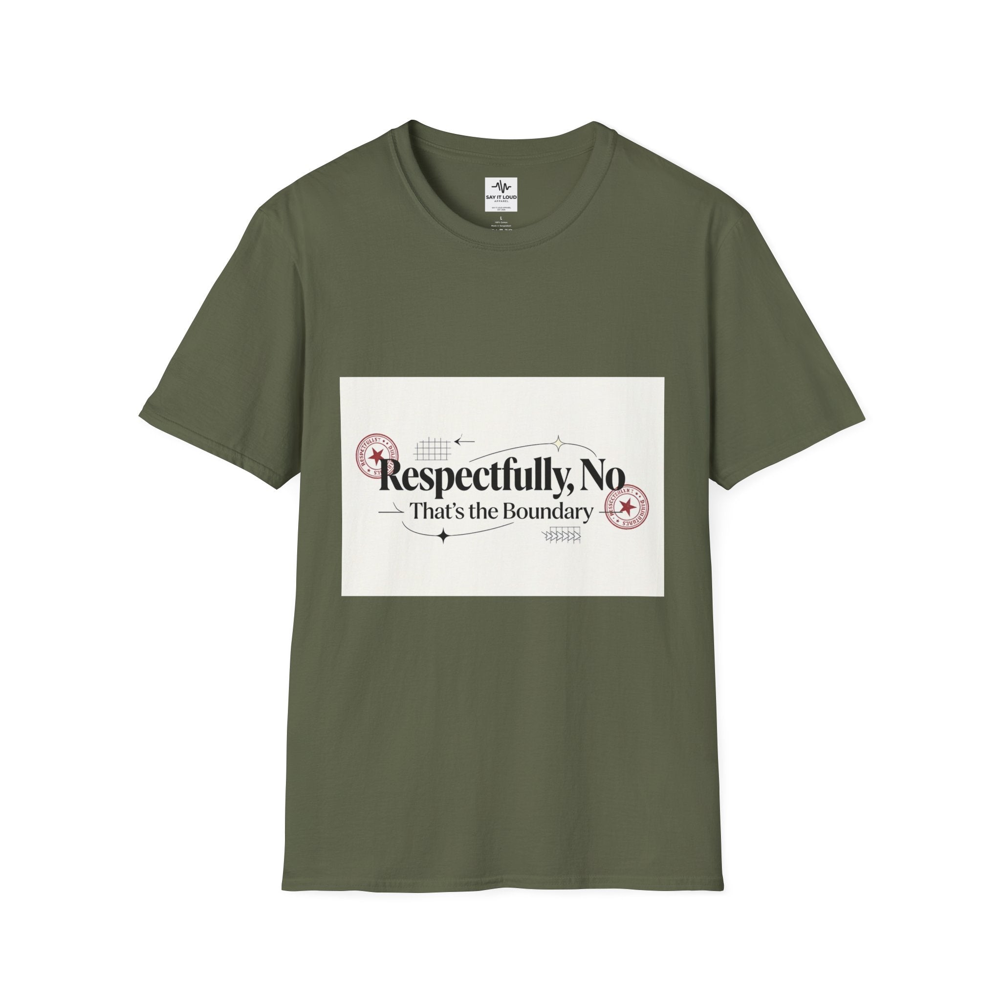 Respectfully, No T-Shirt — “That’s the Boundary” Graphic Tee