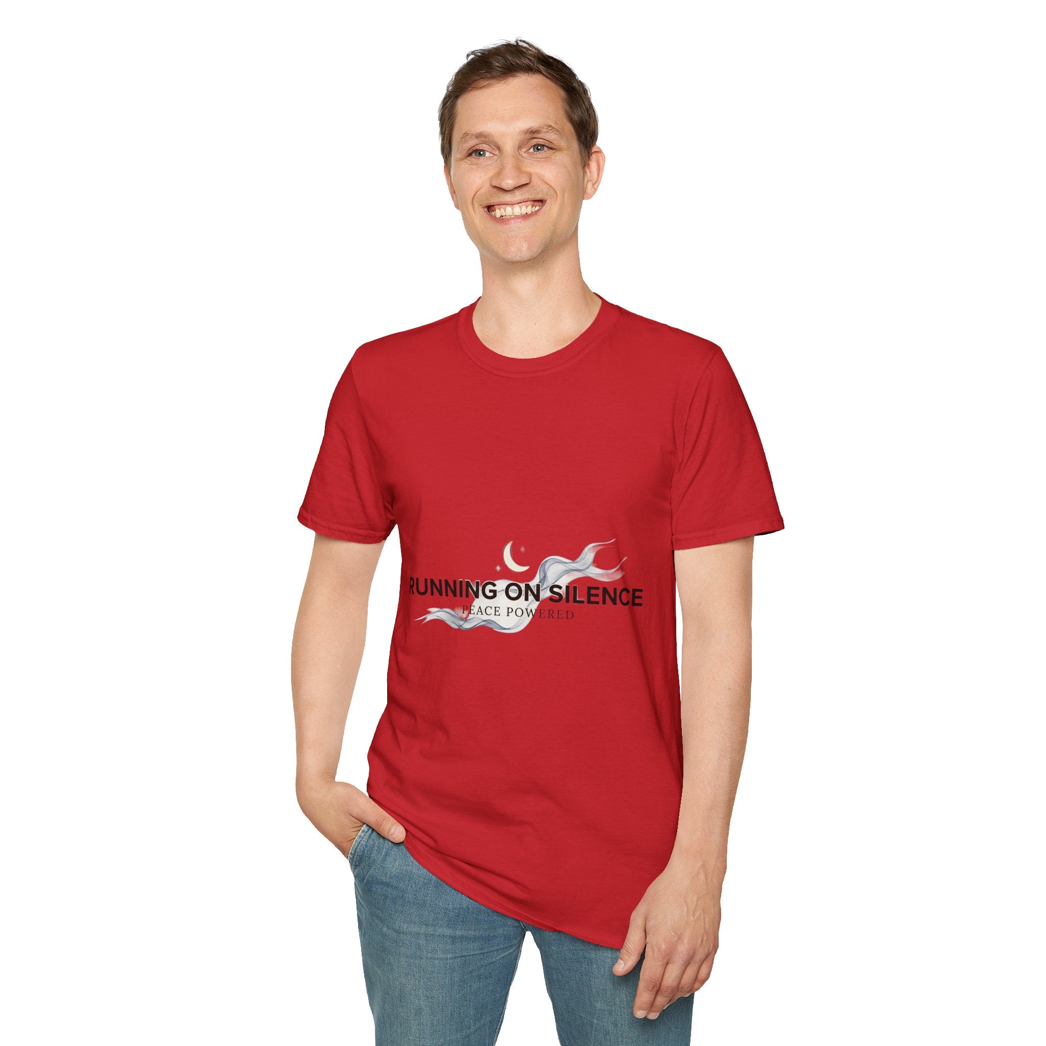 🤫Running on Silence Tee – Minimal Mood Statement Shirt