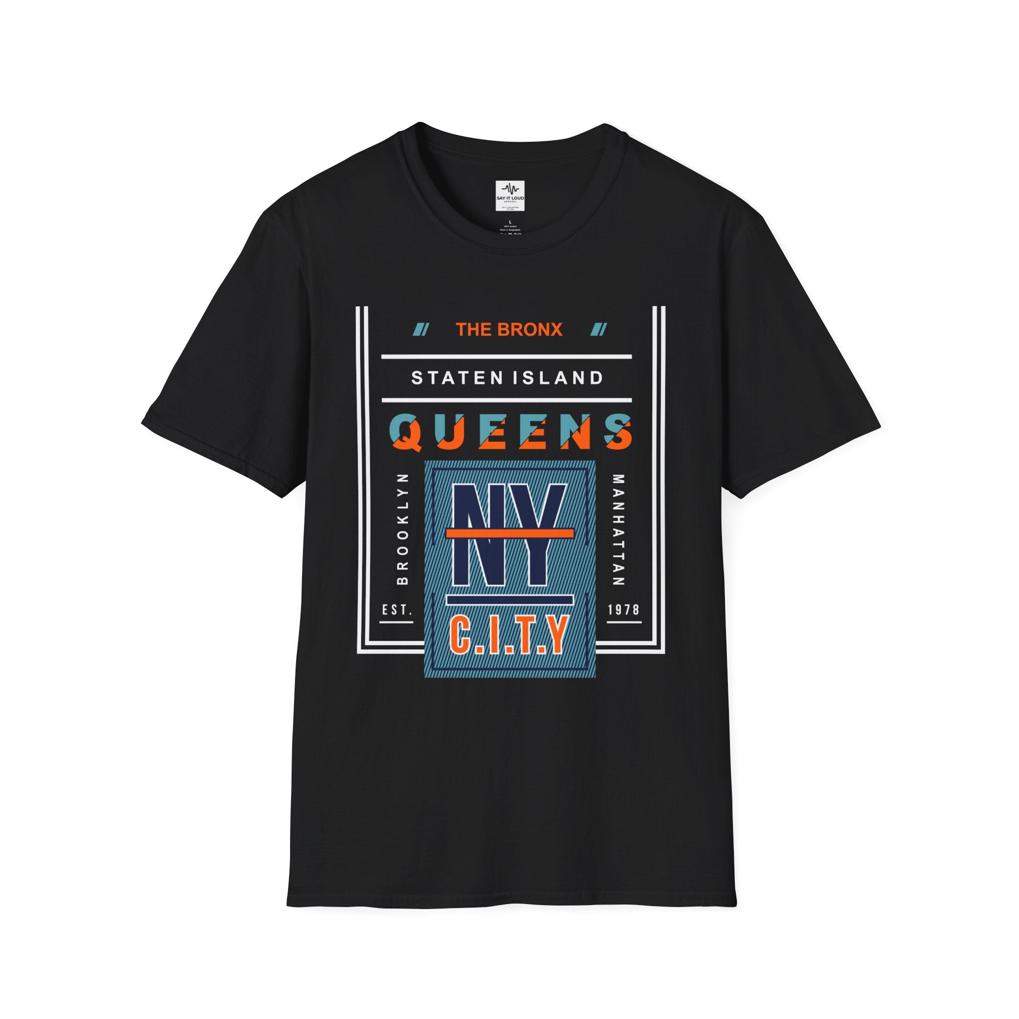 Queens NY C.I.T.Y. T-Shirt — Retro Bronx/New York City Graphic Tee