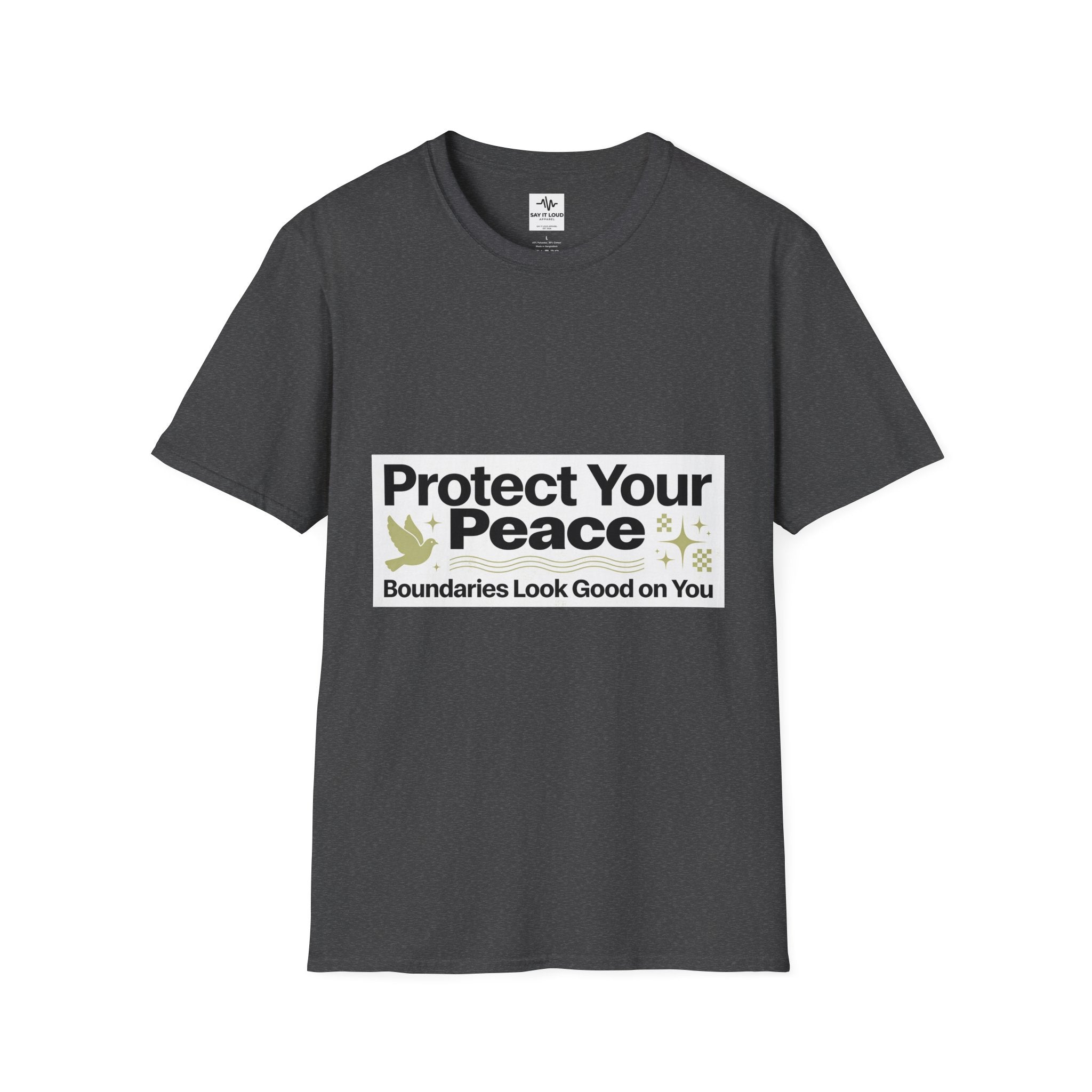 Protect Your Peace T-Shirt — "Boundaries Look Good on You" Inspirational Tee