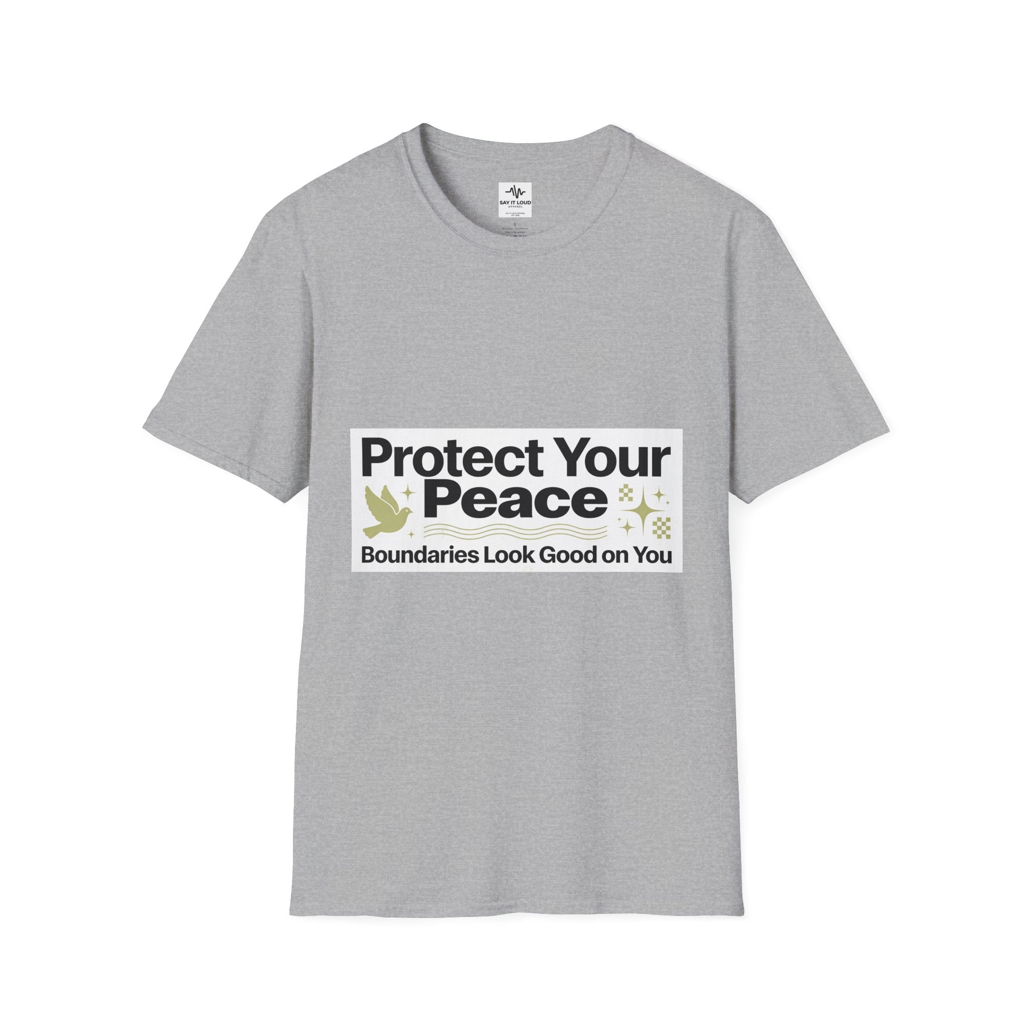Protect Your Peace T-Shirt — "Boundaries Look Good on You" Inspirational Tee