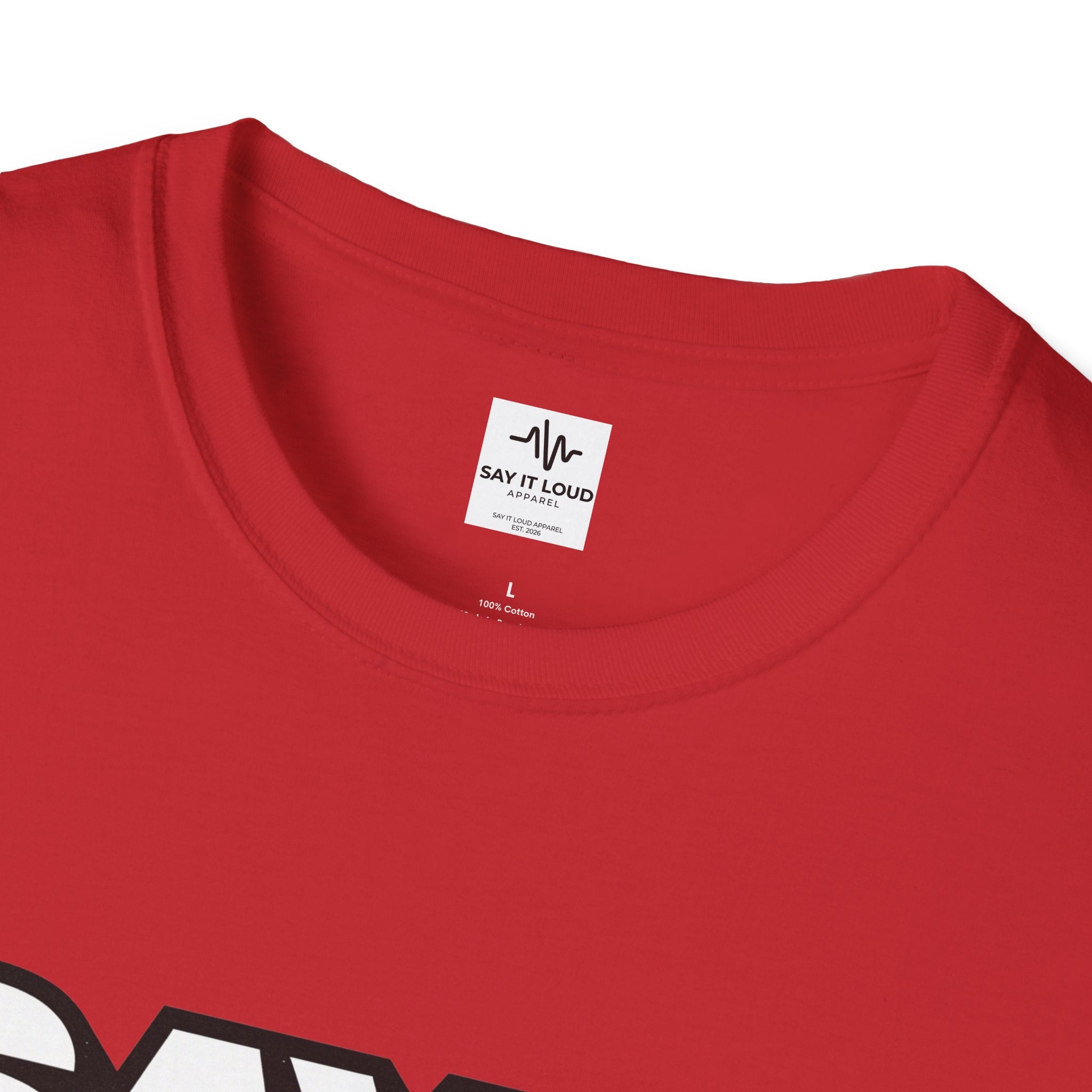 Say It Loud T-Shirt – Bold Retro Typography Tee