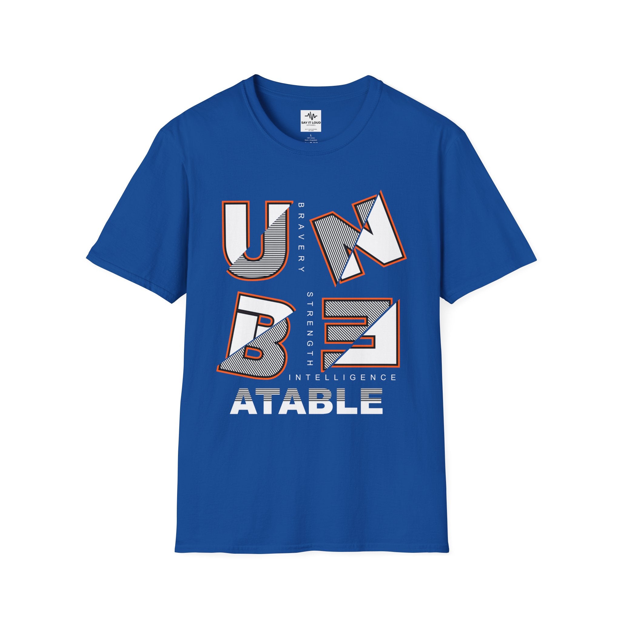 UNBEATABLE T-Shirt — Bold Block Letter Graphic Tee ("UNBEATABLE")