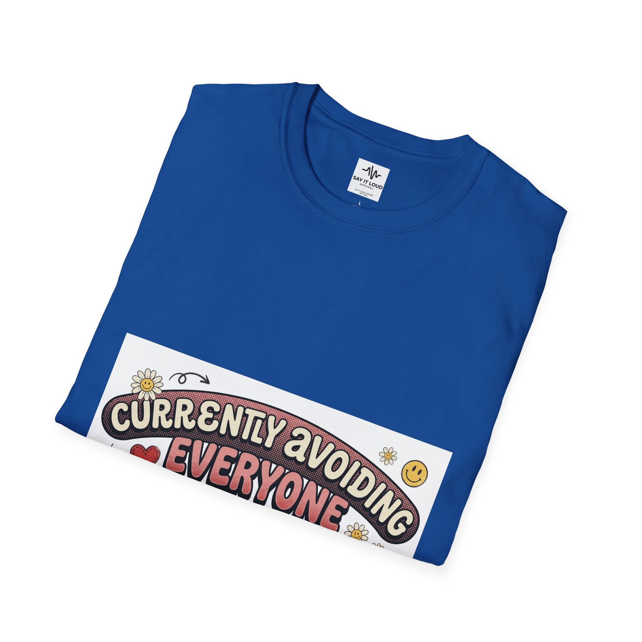 T-Shirt — "Currently Avoiding Everyone" Healing in Progress Graphic Tee