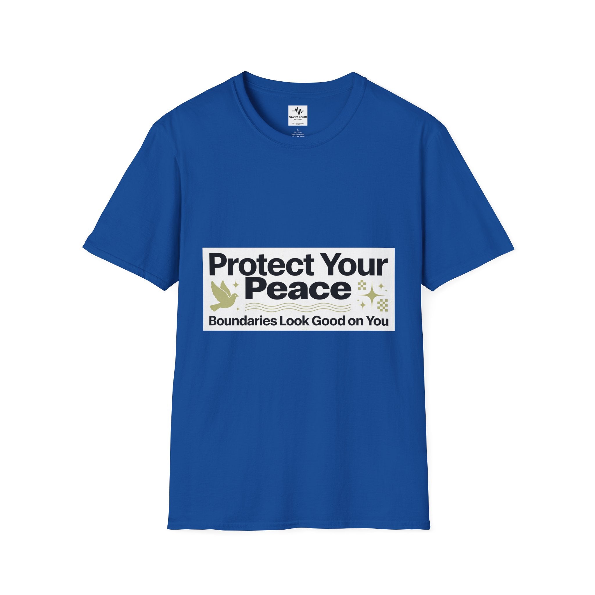 Protect Your Peace T-Shirt — "Boundaries Look Good on You" Inspirational Tee