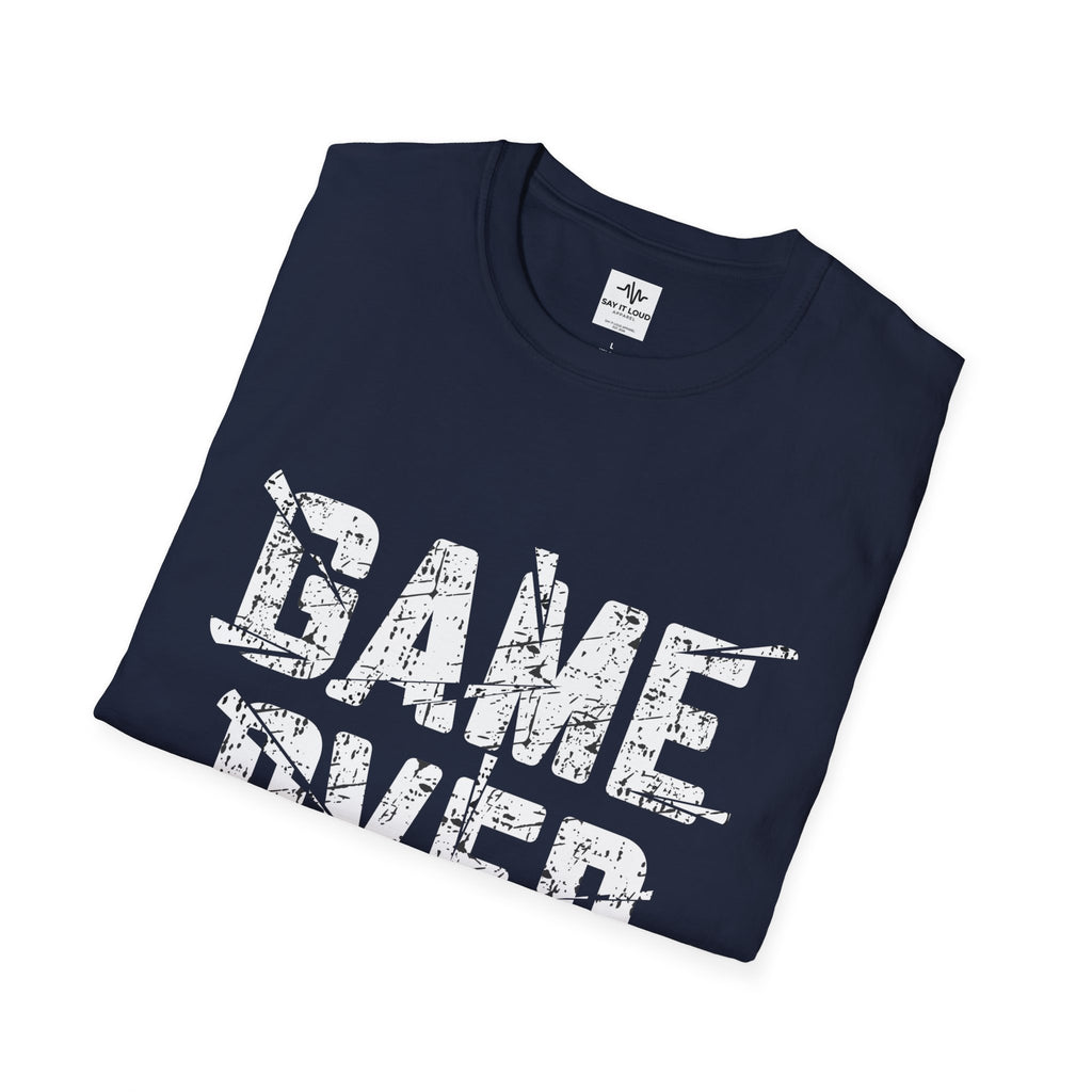 Game Over Graphic T-Shirt — "Rise Again and Continue the Battle" Gamer Tee