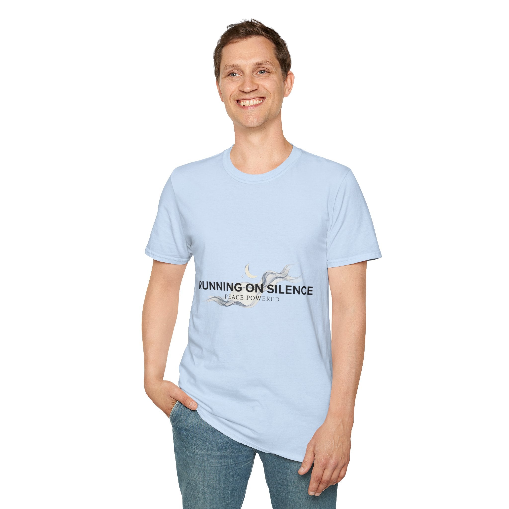 🤫Running on Silence Tee – Minimal Mood Statement Shirt