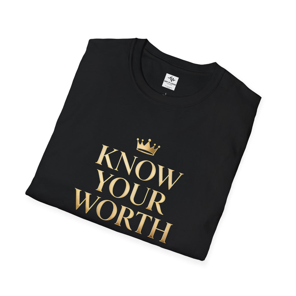 Know Your Worth Tee – Confidence Statement Shirt