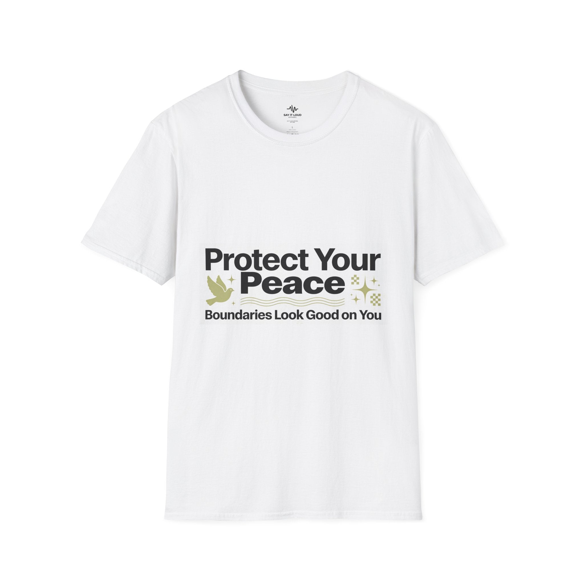 Protect Your Peace T-Shirt — "Boundaries Look Good on You" Inspirational Tee