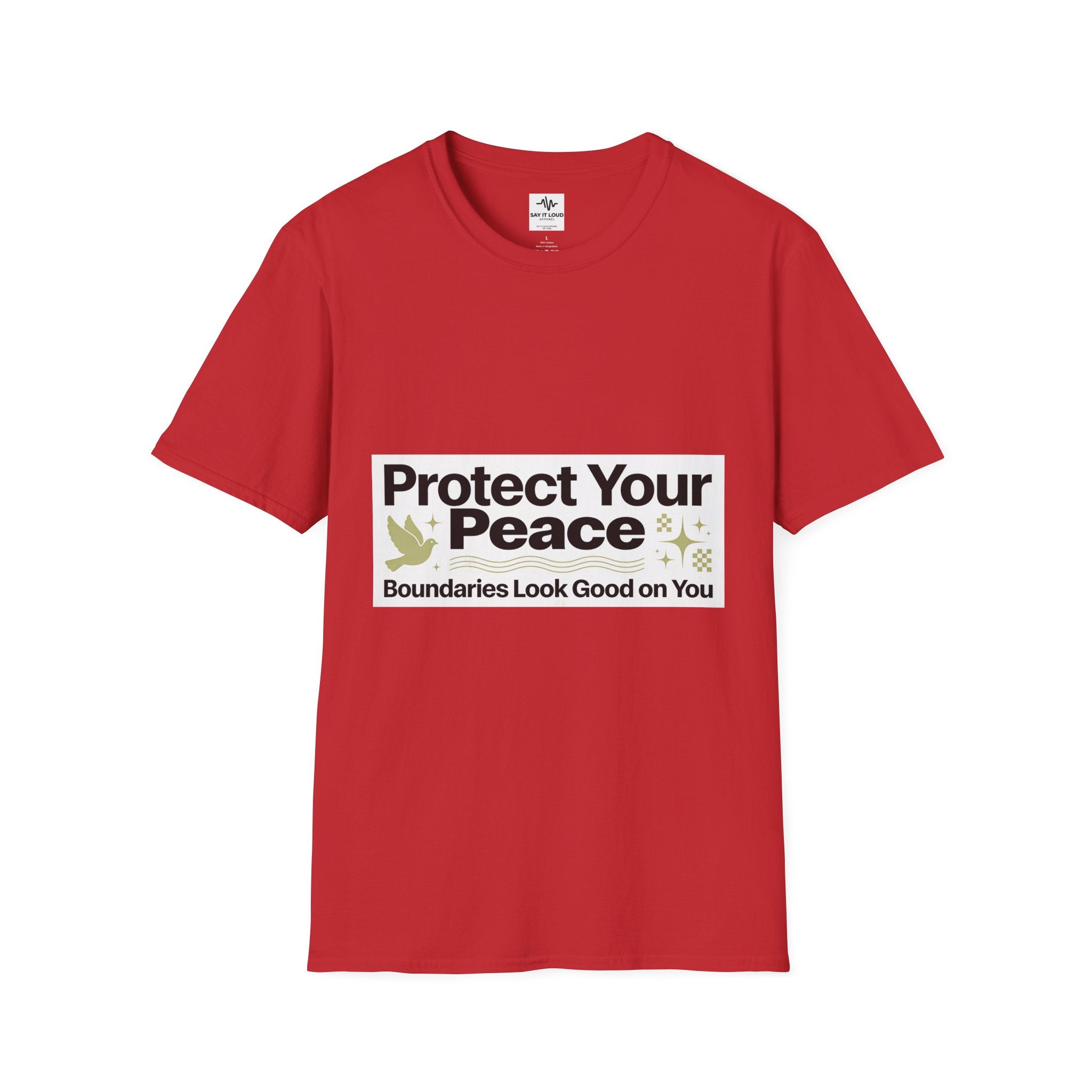 Protect Your Peace T-Shirt — "Boundaries Look Good on You" Inspirational Tee