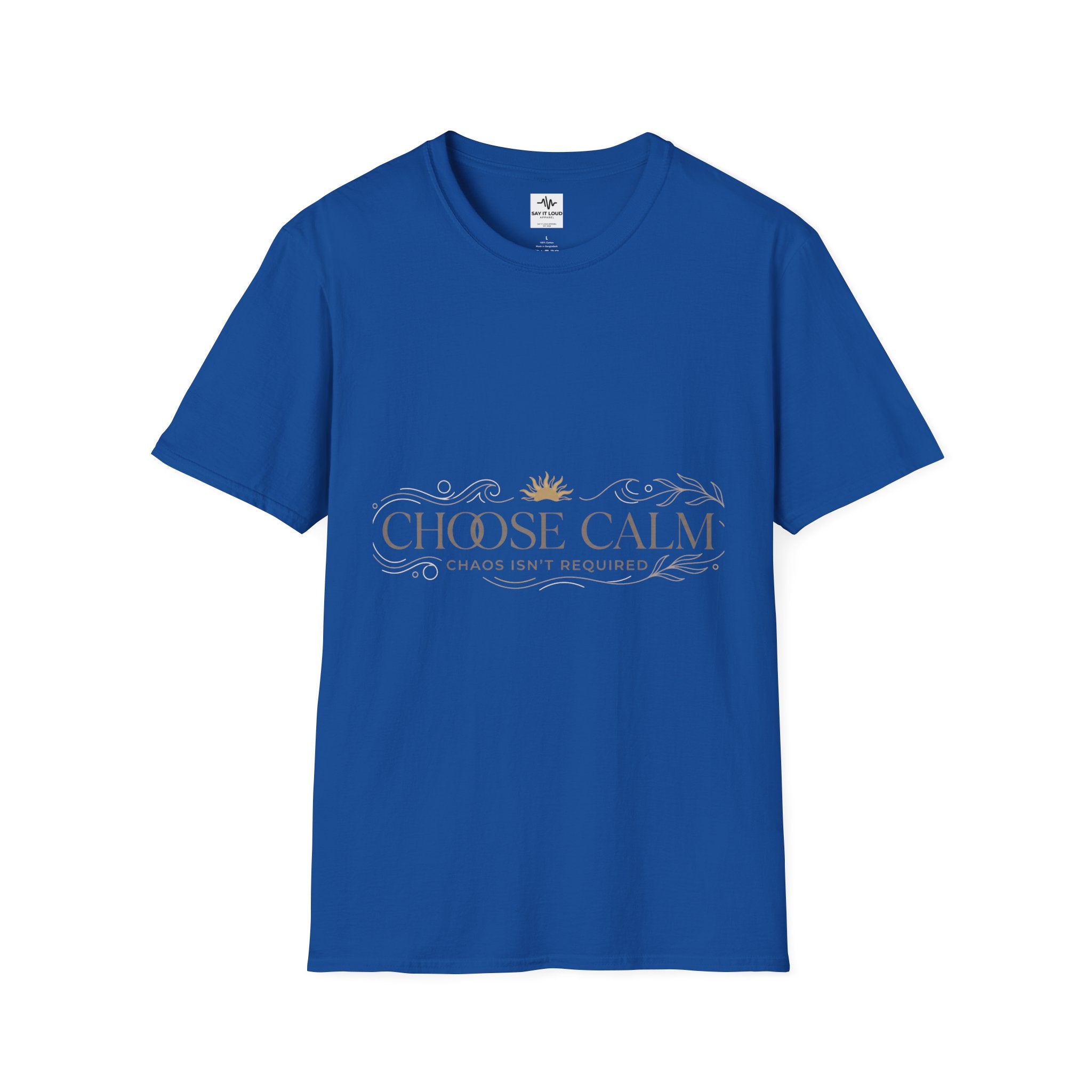 Choose Calm T-Shirt – Inspirational 'Choose Calm' Graphic Tee for Mindfulness & Relaxation