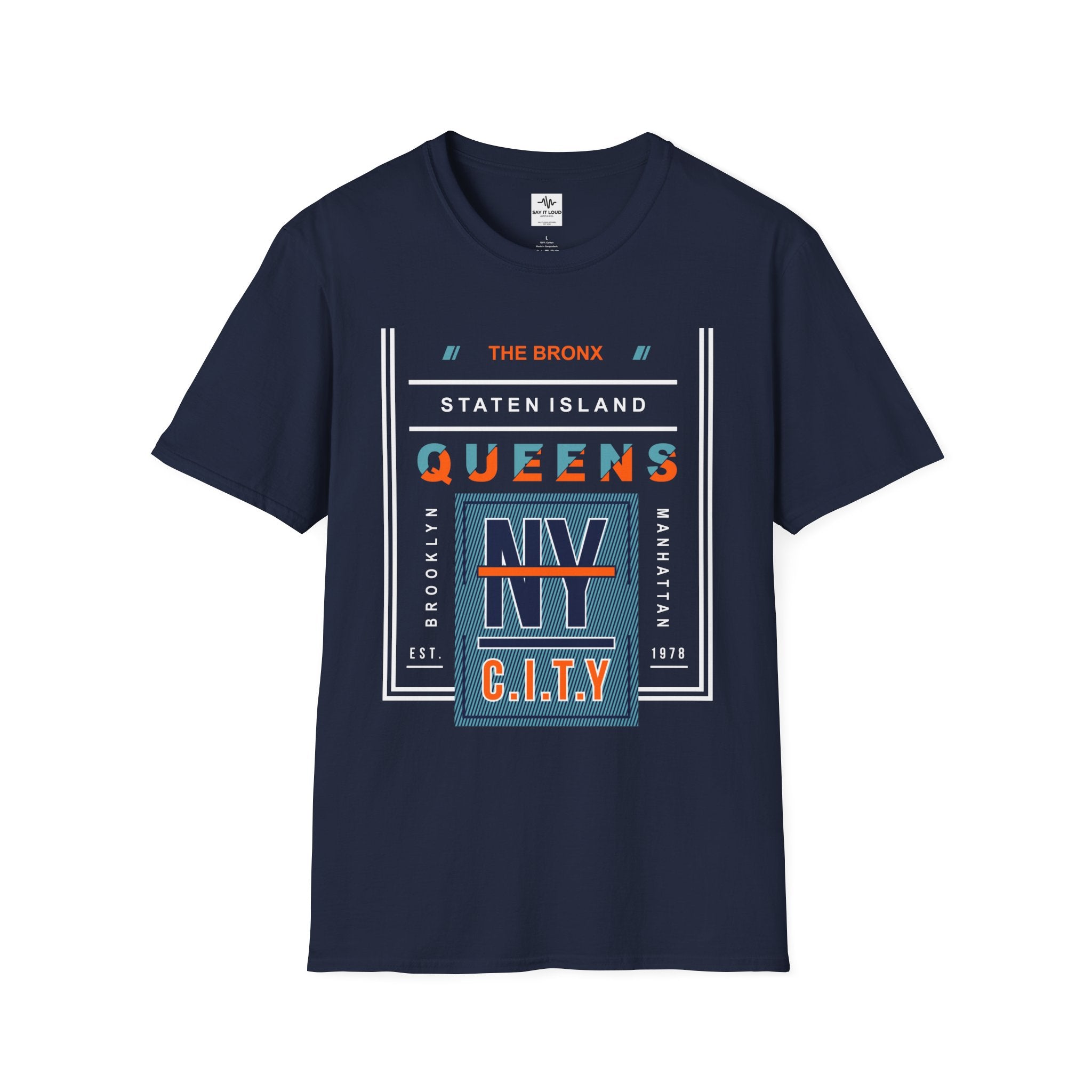 Queens NY C.I.T.Y. T-Shirt — Retro Bronx/New York City Graphic Tee