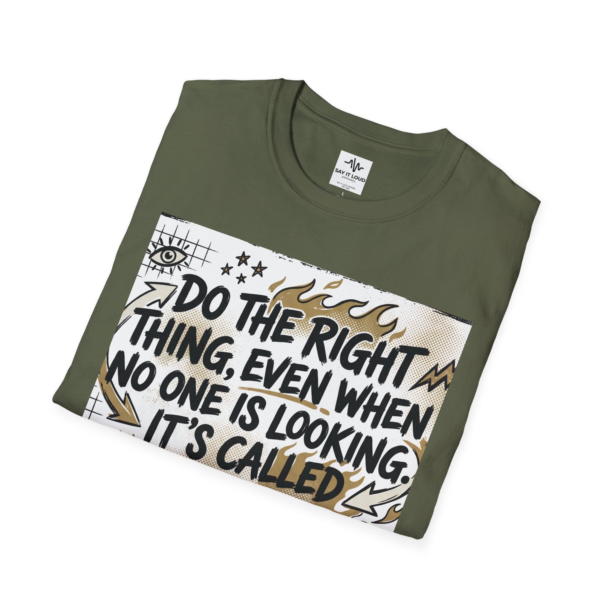 Integrity Graphic T-Shirt — “Do the Right Thing…It’s Called Integrity” Inspirational Tee