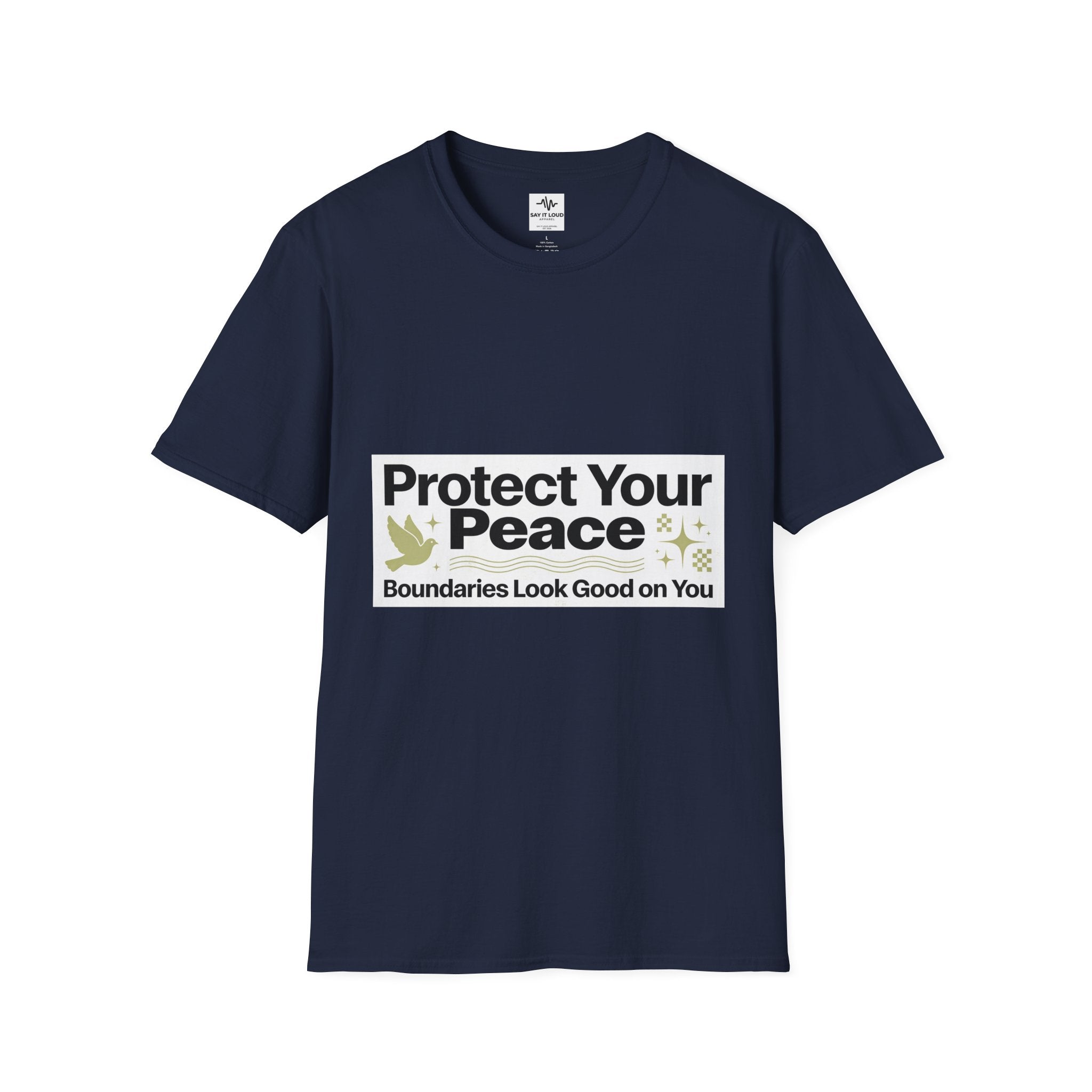 Protect Your Peace T-Shirt — "Boundaries Look Good on You" Inspirational Tee